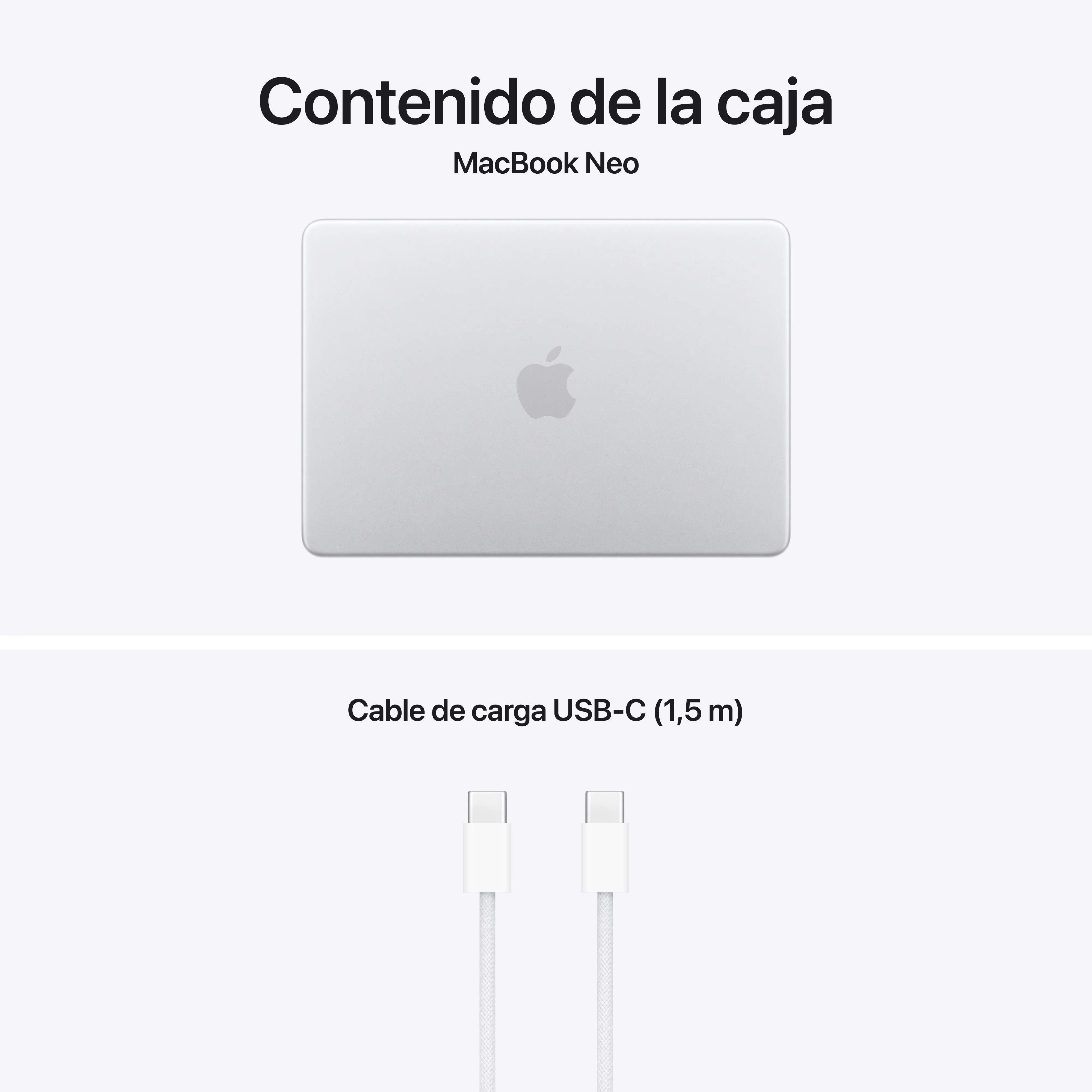 MacBook Neo de 13 pulgadas: Chip A18 Pro de Apple con CPU de 6 núcleos y GPU de 5 núcleos, Magic Keyboard, 256 GB SSD - Plata - Image 10