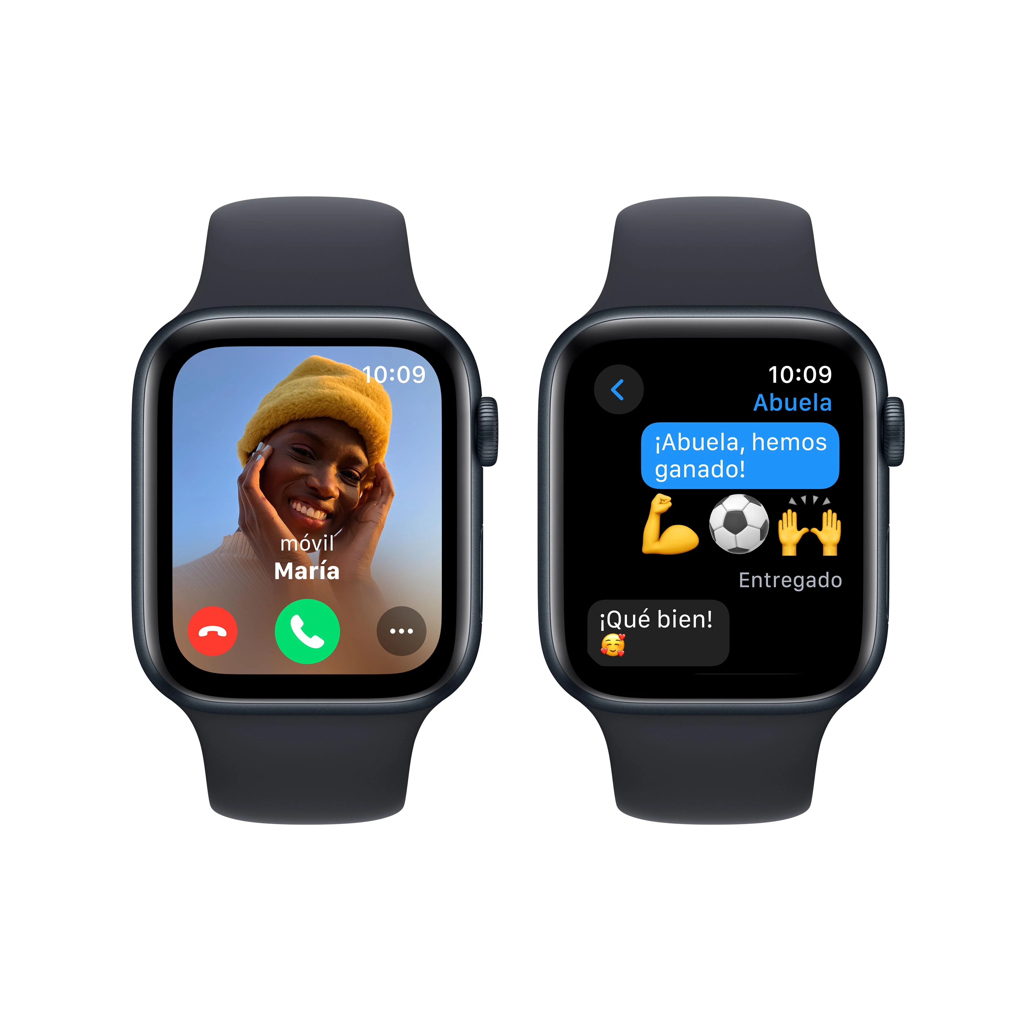Apple Watch SE (GPS) - Caja de aluminio en color medianoche de 44 mm - Correa deportiva color medianoche - Talla M/L - Image 4