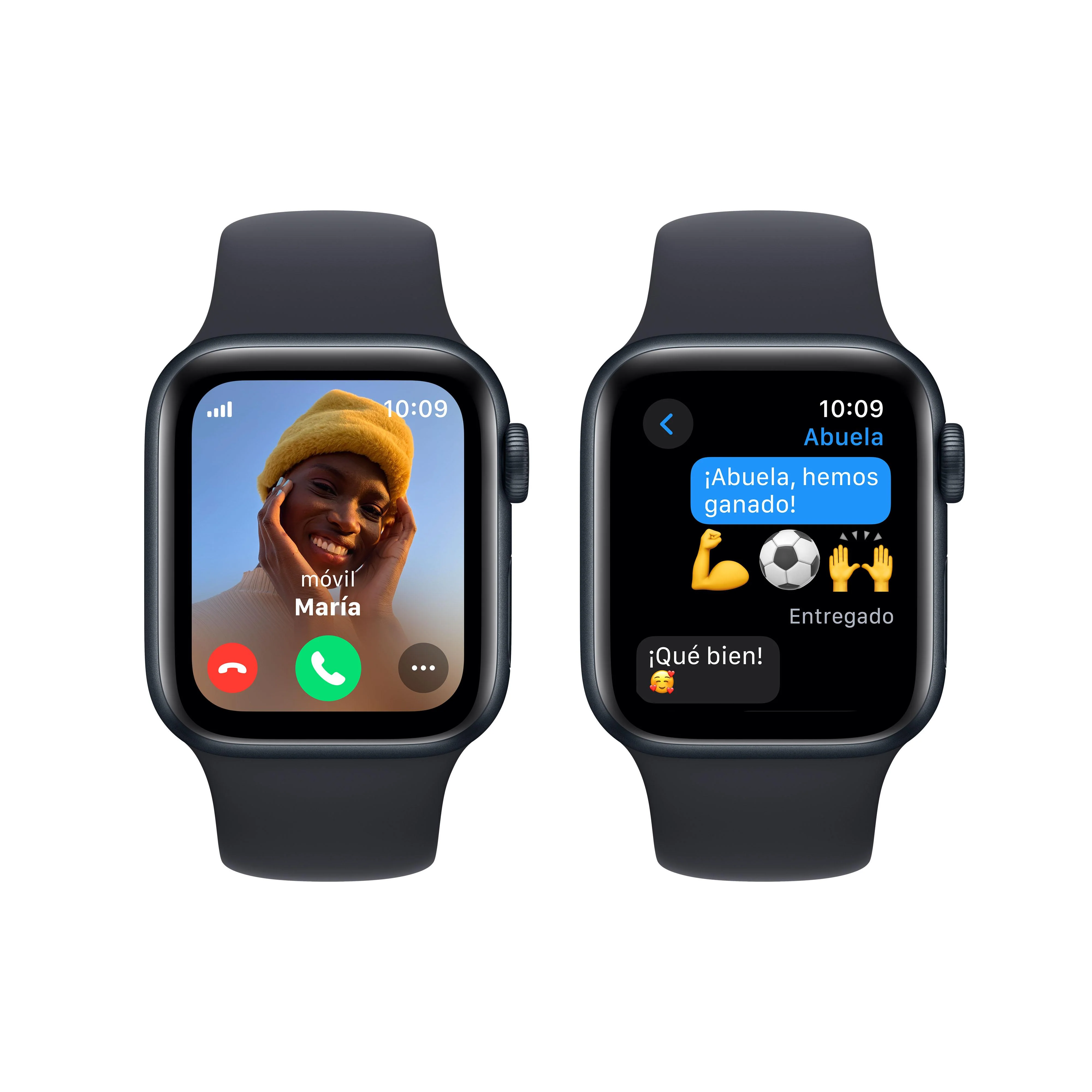 Apple Watch SE (GPS + Cellular) - Caja de aluminio en color medianoche de 40 mm - Correa deportiva color medianoche - Talla S/M - Image 4