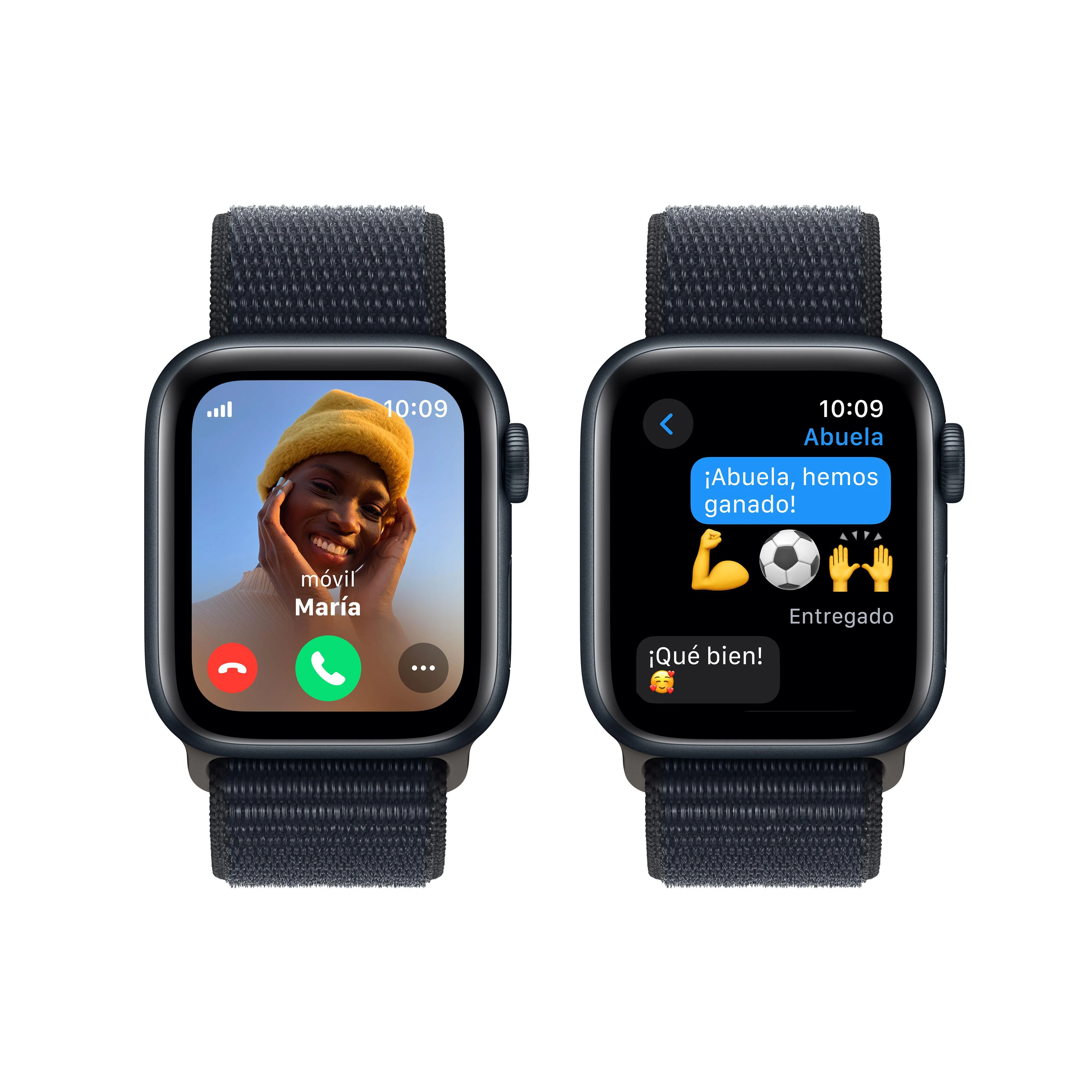 Apple Watch SE (GPS + Cellular) - Caja de aluminio en color medianoche de 40 mm - Correa Loop deportiva color medianoche - Image 4