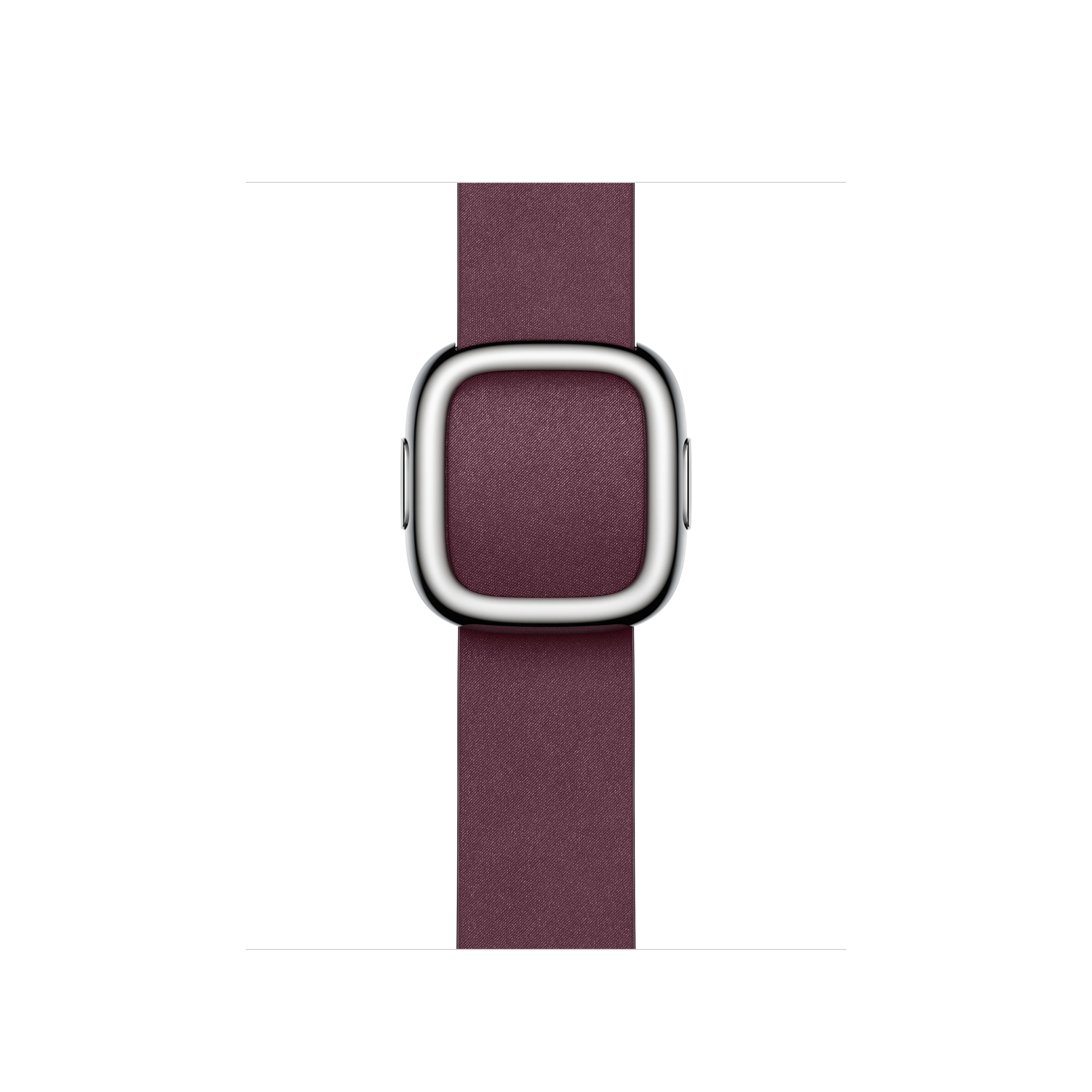 Correa rojo mora con hebilla moderna (41 mm) - Talla L