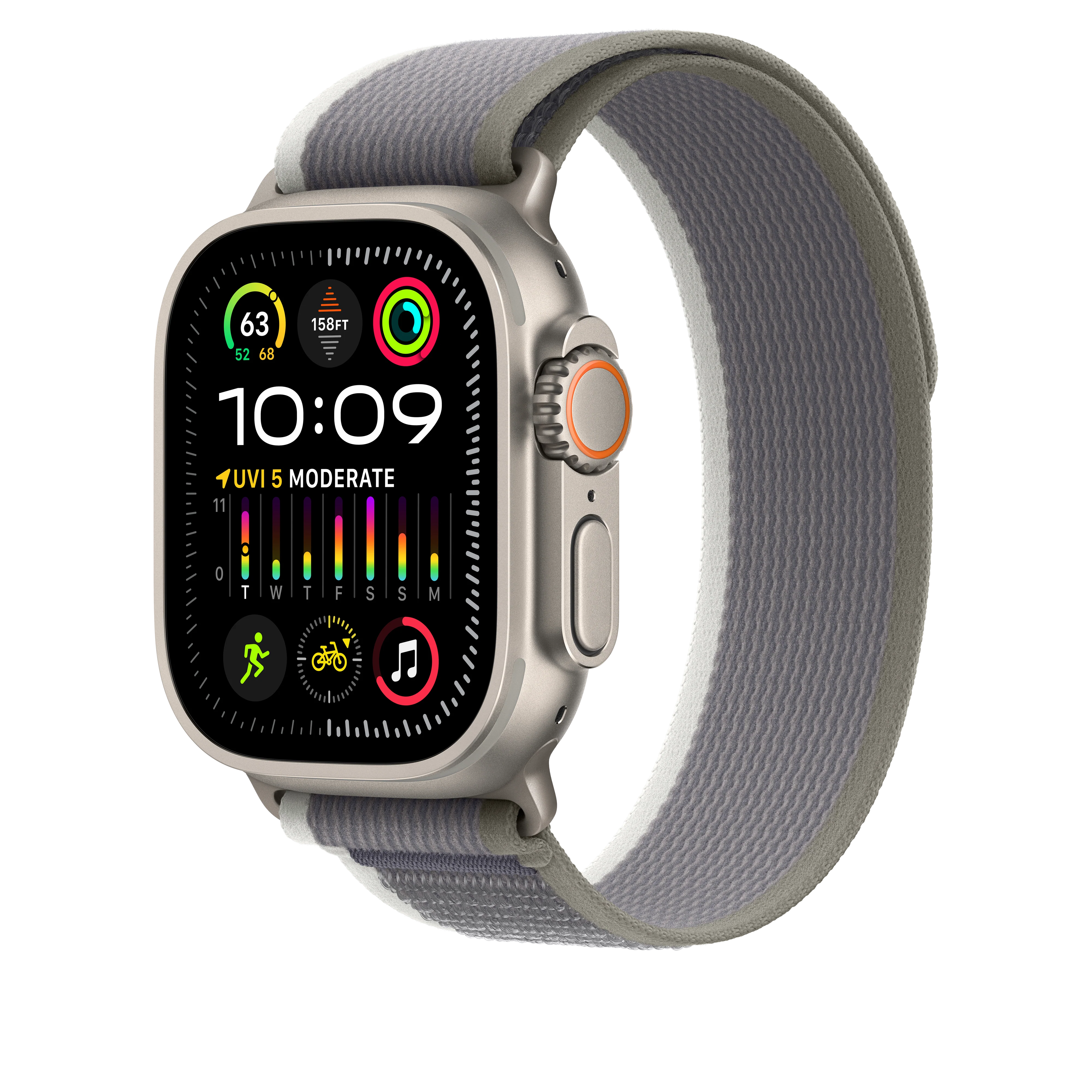 Correa Loop Trail verde/gris (49 mm) - Talla S/M - Image 2