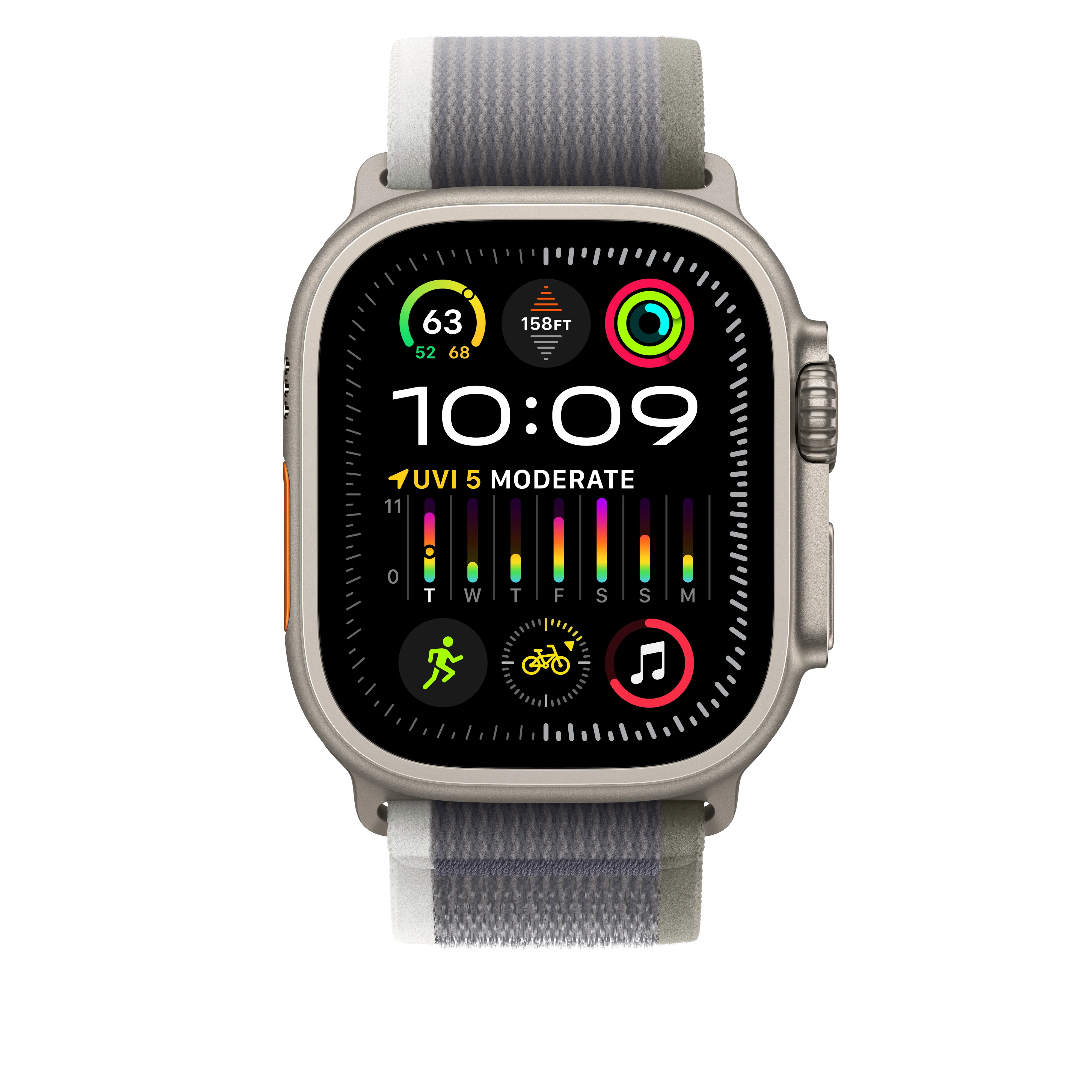 Correa Loop Trail verde/gris (49 mm) - Talla S/M - Image 3
