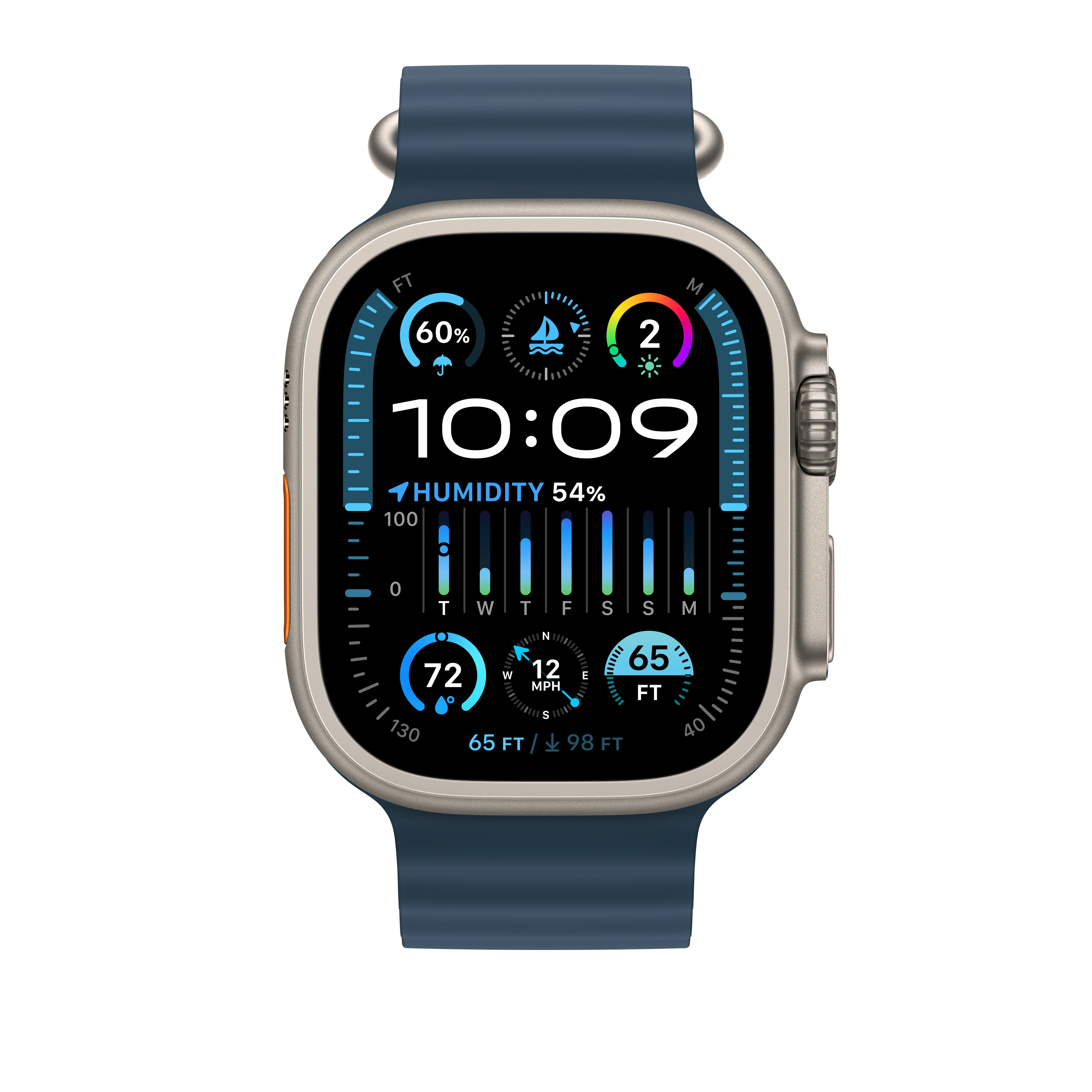 Extensión para correa Ocean azul (49 mm) - Image 3