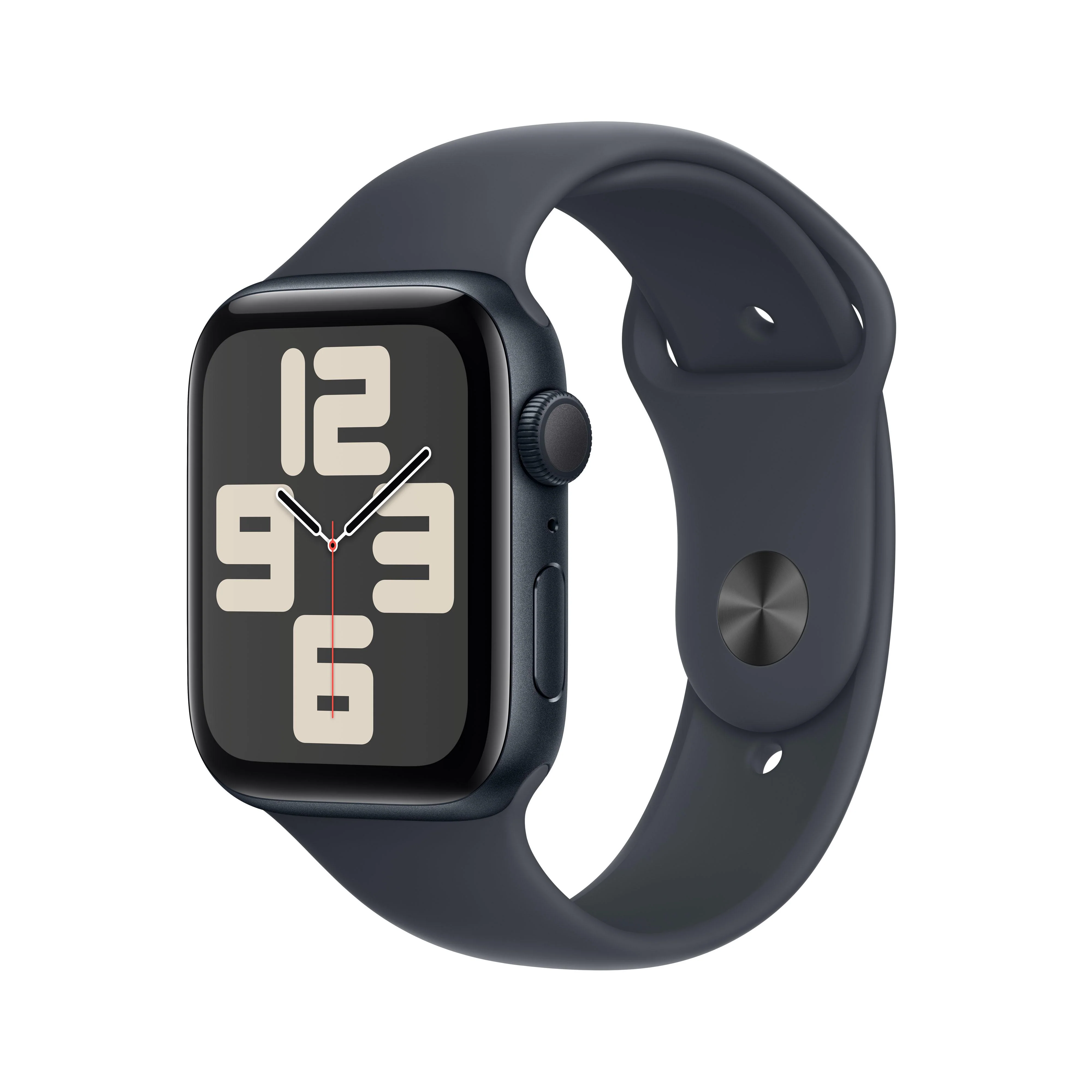Apple Watch SE (GPS) - Caja de aluminio en color medianoche de 44 mm - Correa deportiva color medianoche - Talla S/M