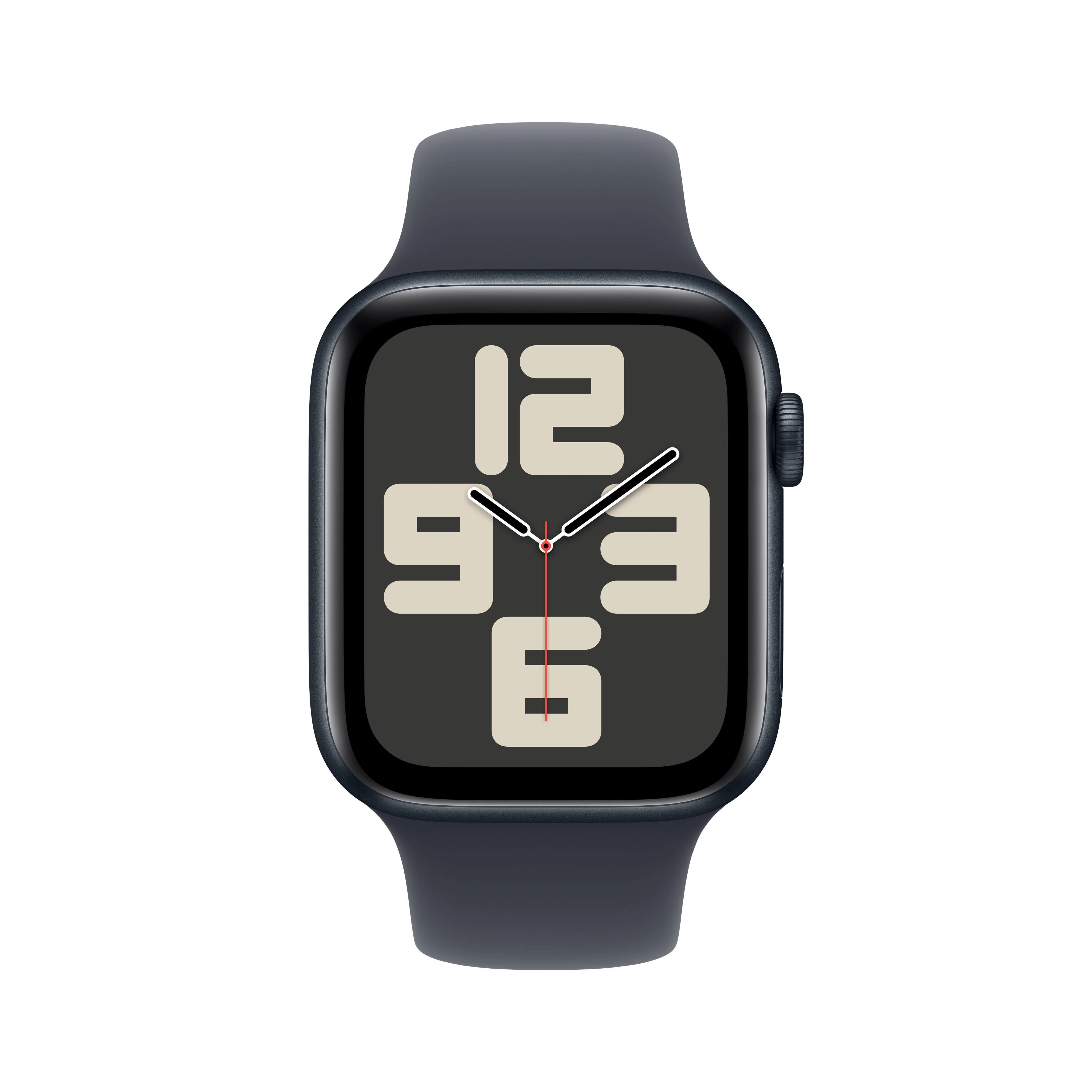 Apple Watch SE (GPS) - Caja de aluminio en color medianoche de 44 mm - Correa deportiva color medianoche - Talla S/M - Image 2