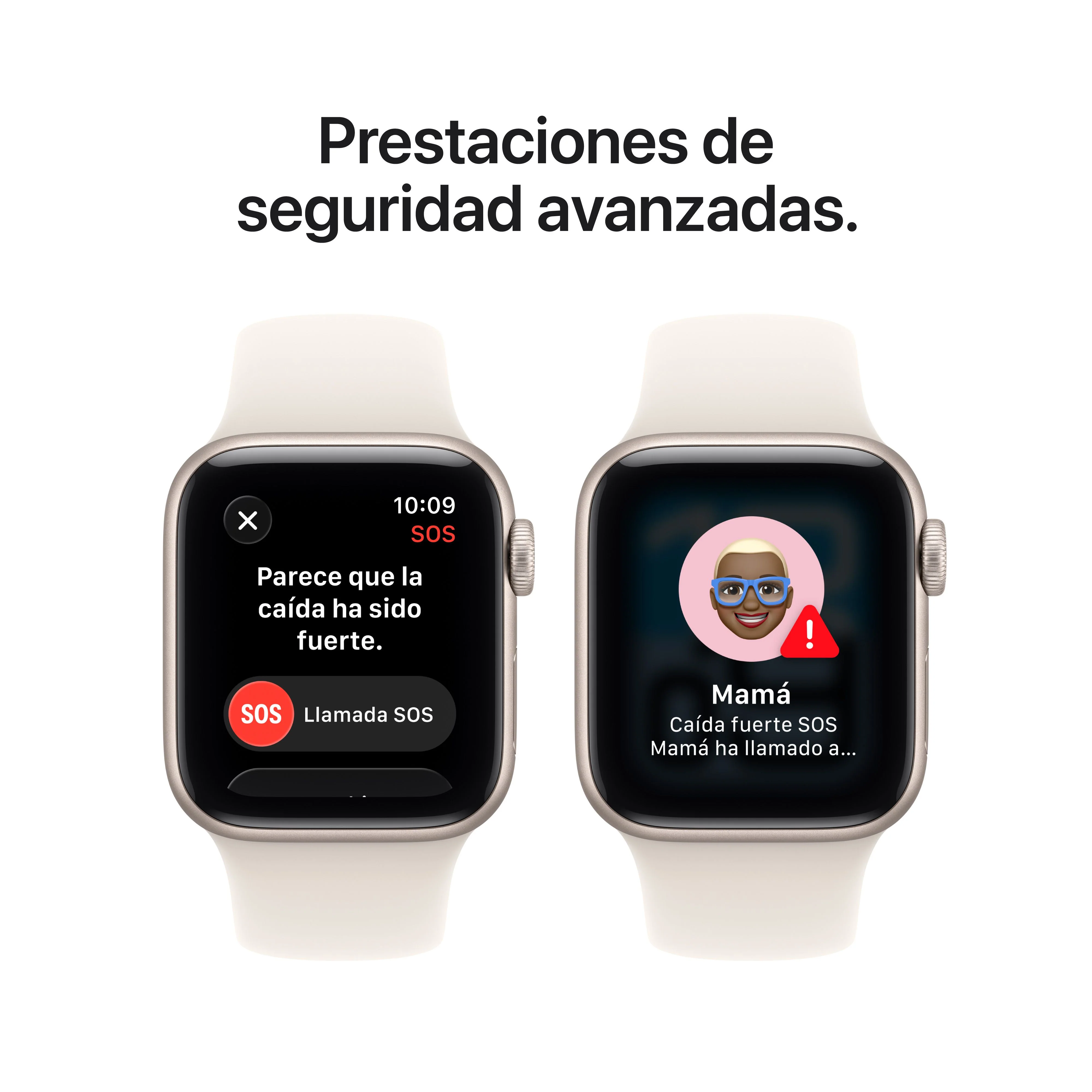 Apple Watch SE 3 (GPS) - Caja de aluminio en blanco estrella de 40 mm - Correa deportiva blanco estrella - Talla M/L - Image 7