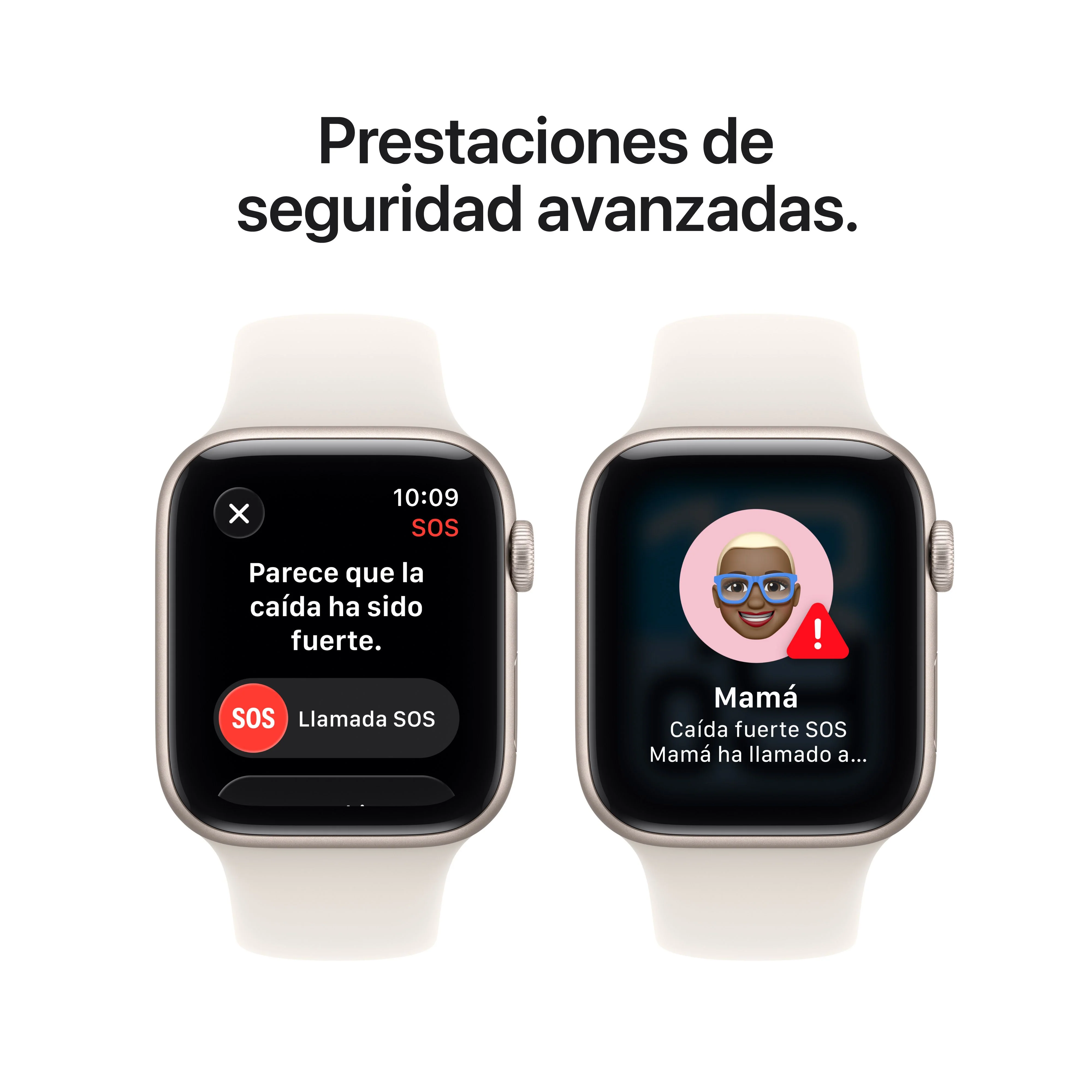 Apple Watch SE 3 (GPS) - Caja de aluminio en blanco estrella de 44 mm - Correa deportiva blanco estrella - Talla S/M - Image 7