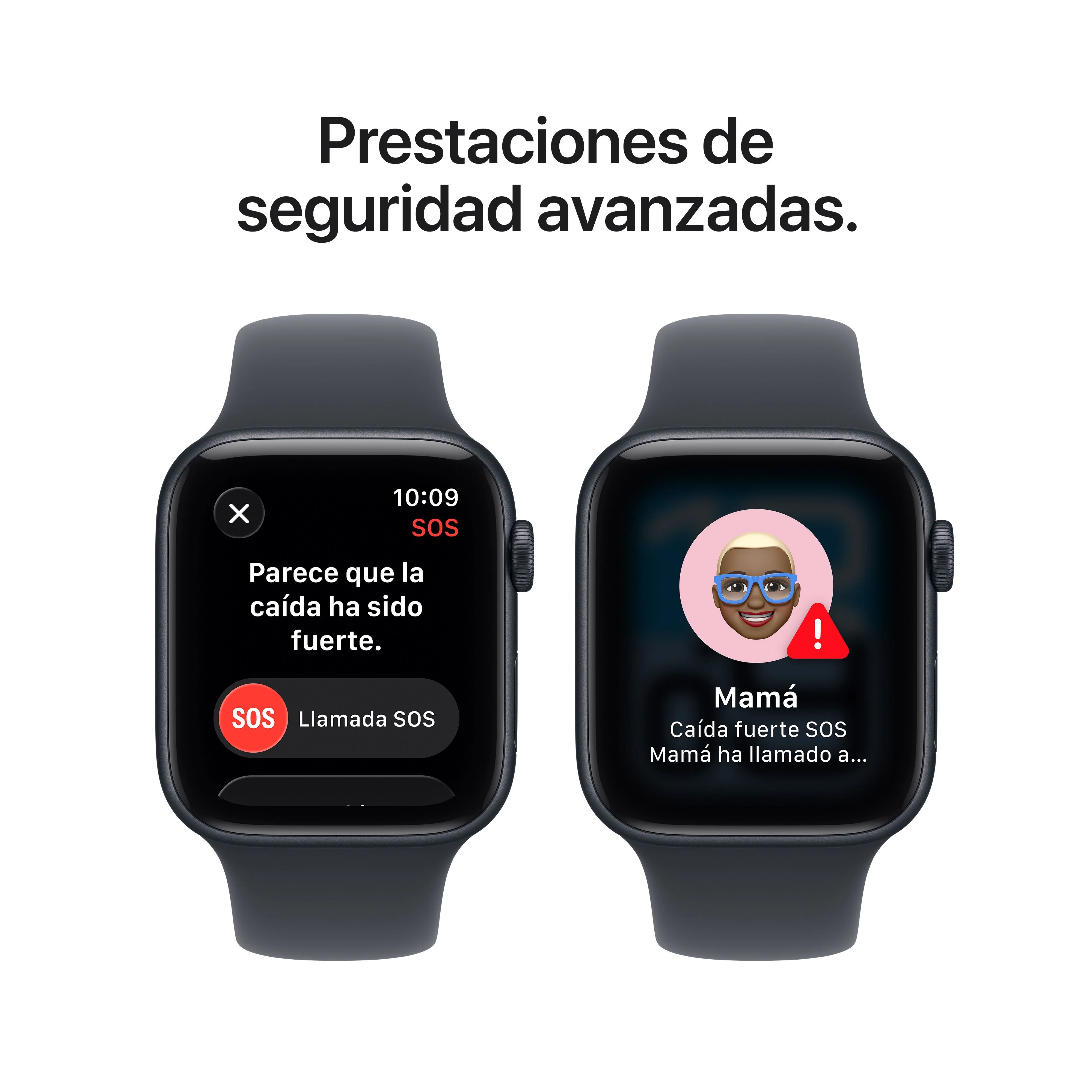 Apple Watch SE 3 (GPS) - Caja de aluminio en color medianoche de 44 mm - Correa deportiva color medianoche - Talla M/L - Image 7