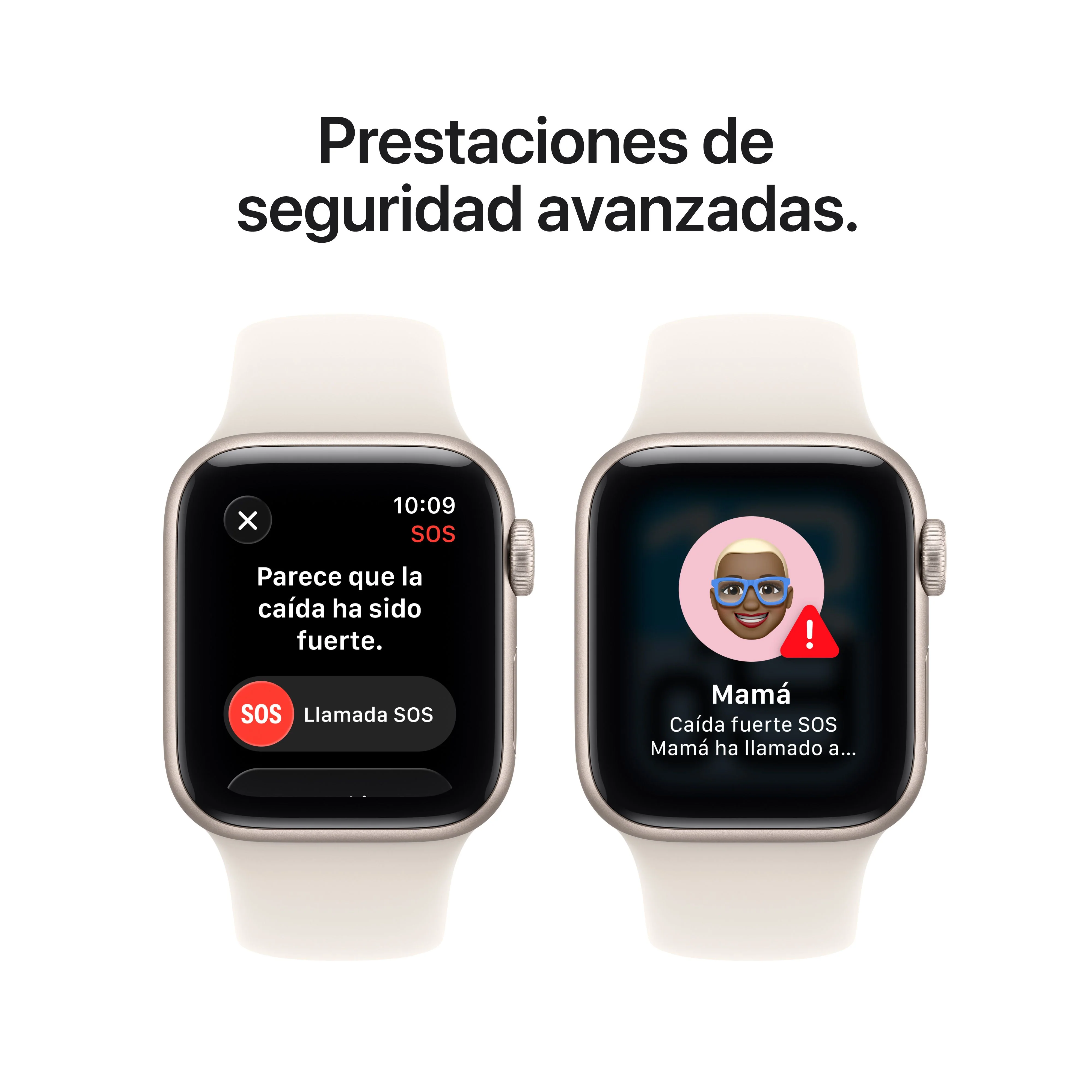 Apple Watch SE 3 (GPS + Cellular) - Caja de aluminio en blanco estrella de 40 mm - Correa deportiva blanco estrella - Talla M/L - Image 7