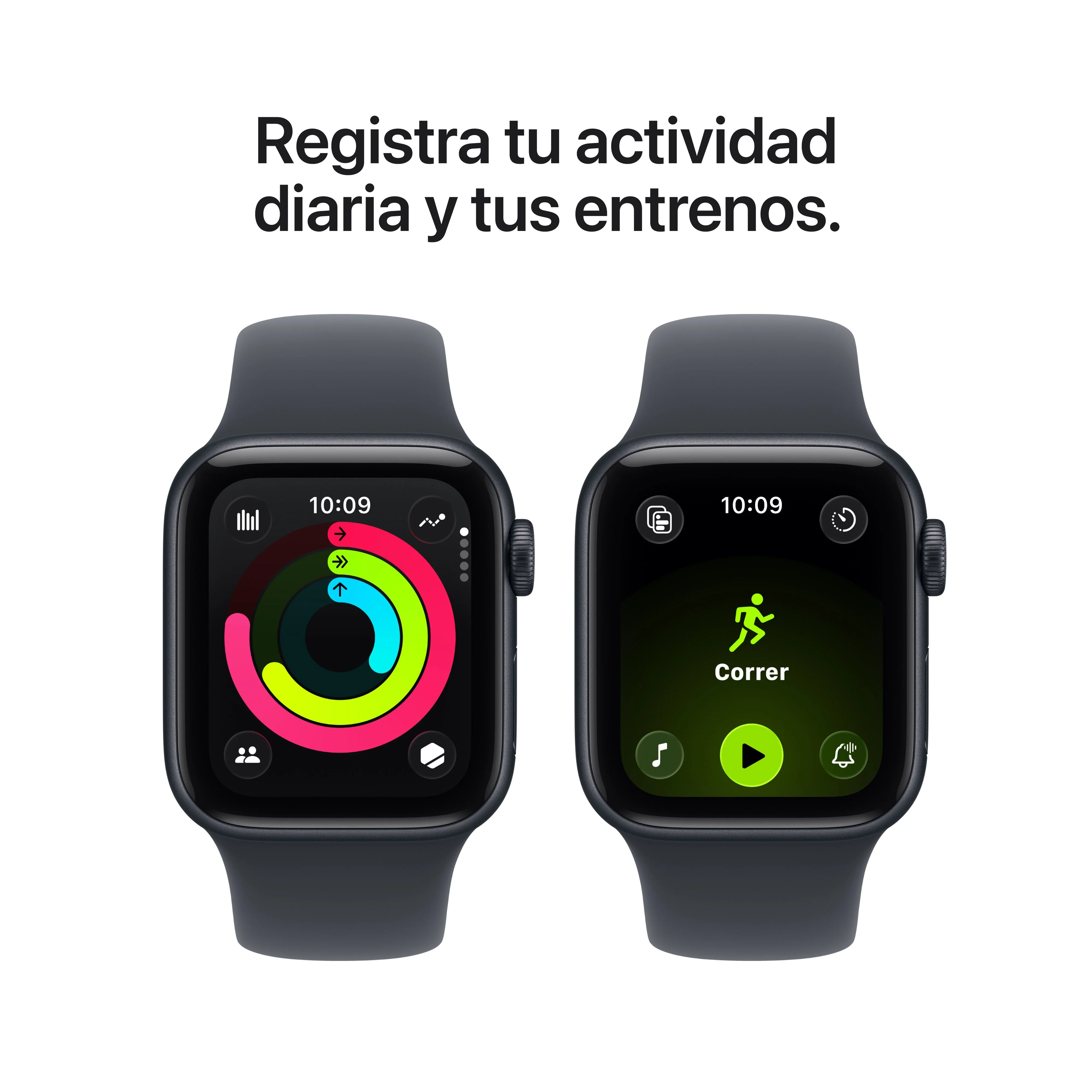 Apple Watch SE 3 (GPS + Cellular) - Caja de aluminio en color medianoche de 40 mm - Correa deportiva color medianoche - Talla M/L - Image 6