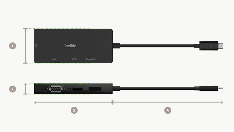 Adaptador de vídeo a USB-C de Belkin - Image 4