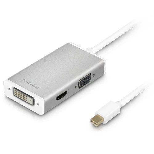 Adaptador Mini DisplayPort a DVI/HDMI/VGA de Macally