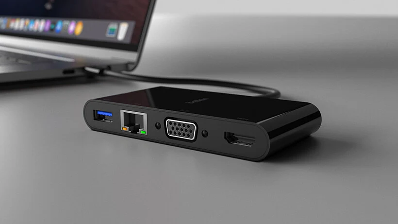 Adaptador multimedia 4 en 1 USB-C con carga de 100 W de Belkin - Image 5