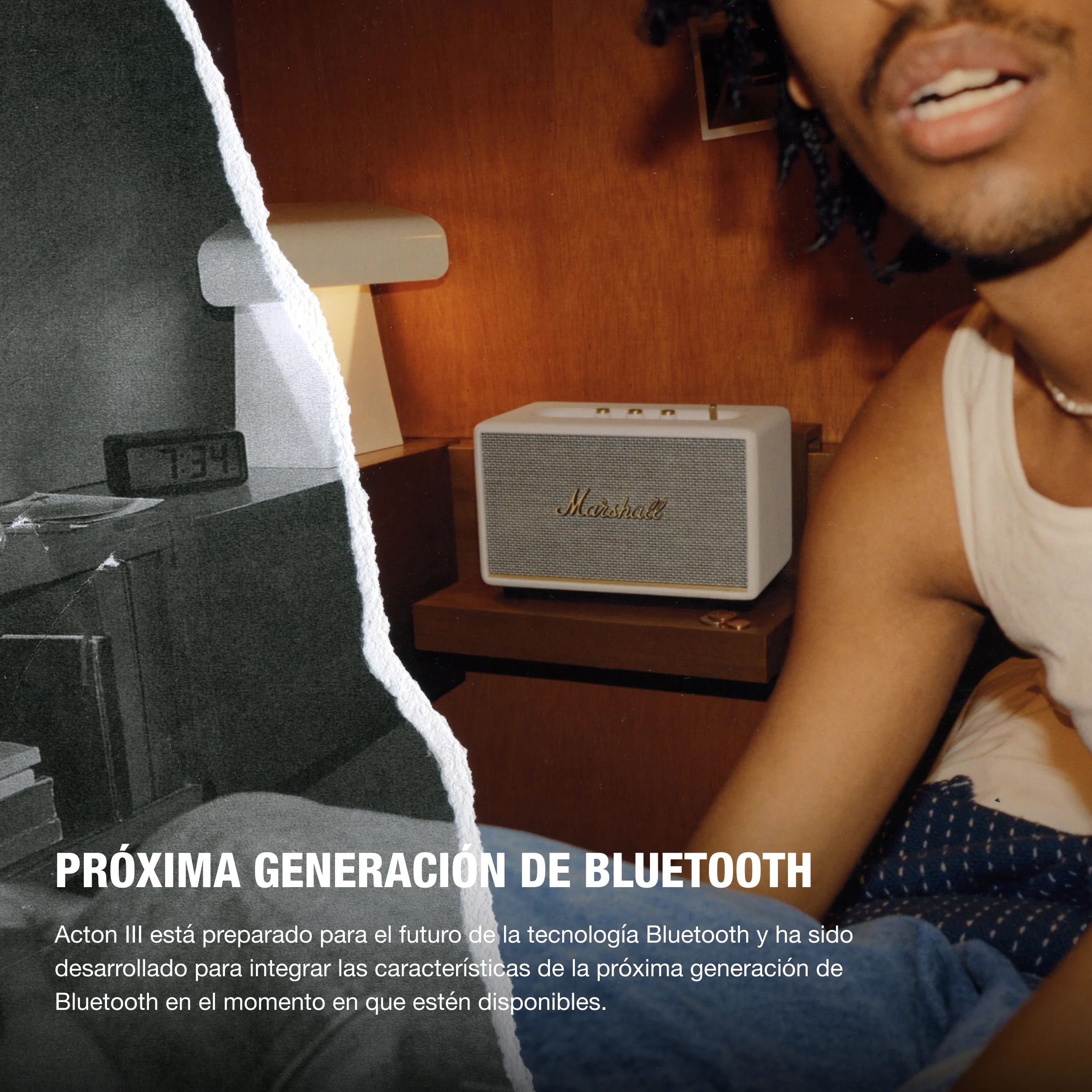Altavoz Bluetooth Acton III de Marshall - Crema - Image 4