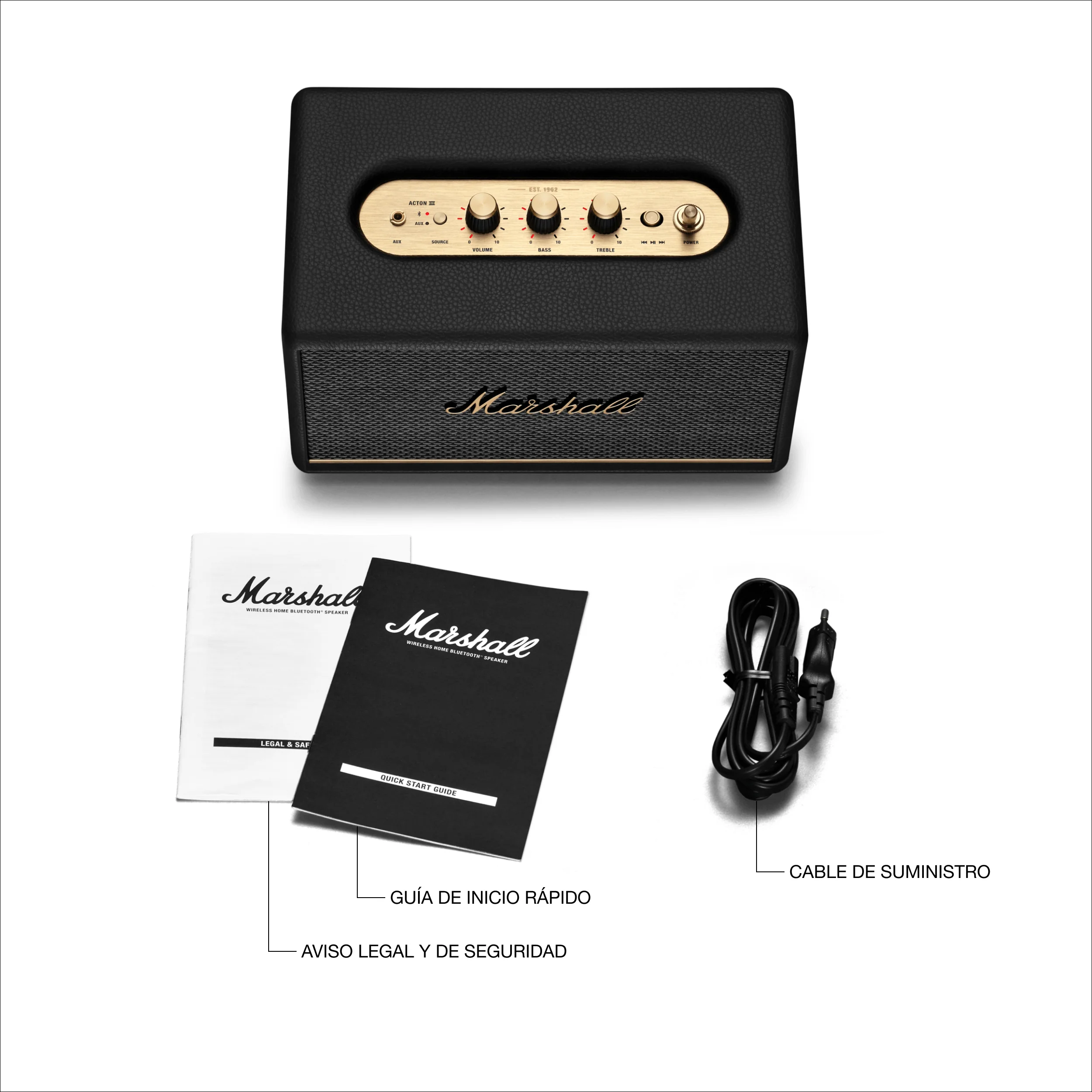 Altavoz Bluetooth Acton III de Marshall - Negro - Image 9