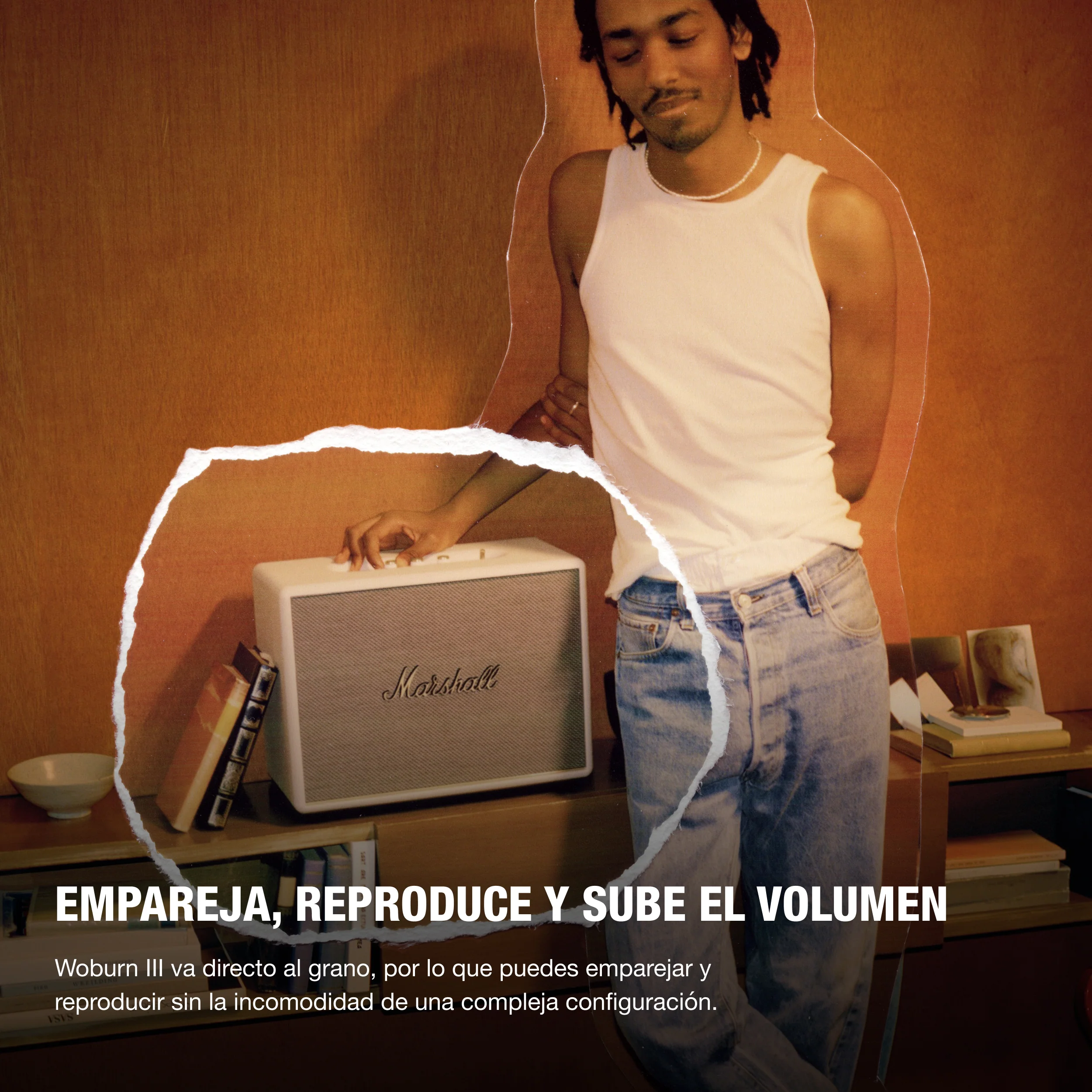 Altavoz Bluetooth Woburn III de Marshall - Crema - Image 3