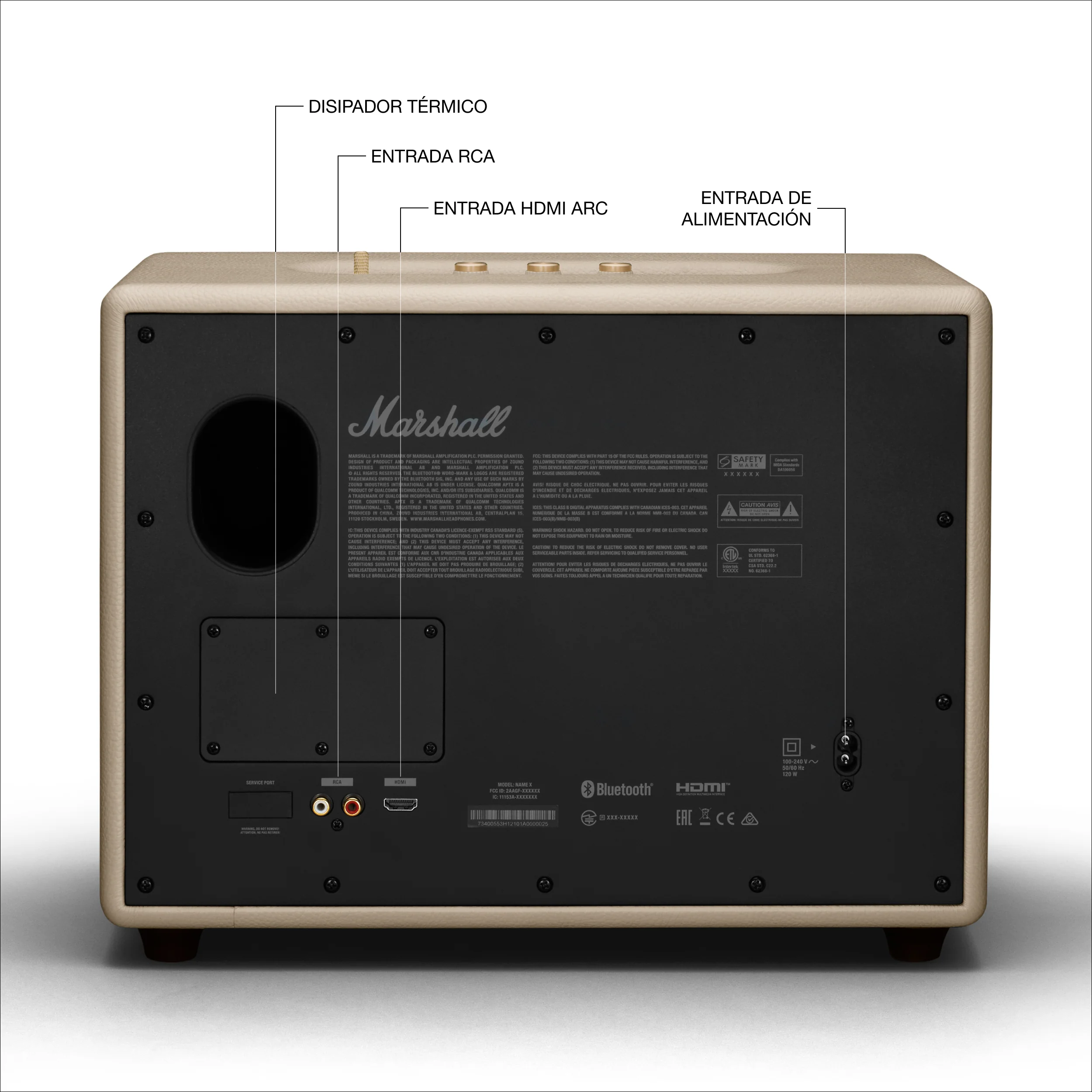 Altavoz Bluetooth Woburn III de Marshall - Crema - Image 8