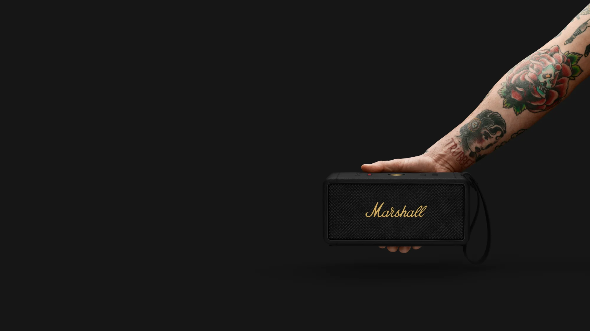 Altavoz Middleton de Marshall - Negro y latón - Image 7