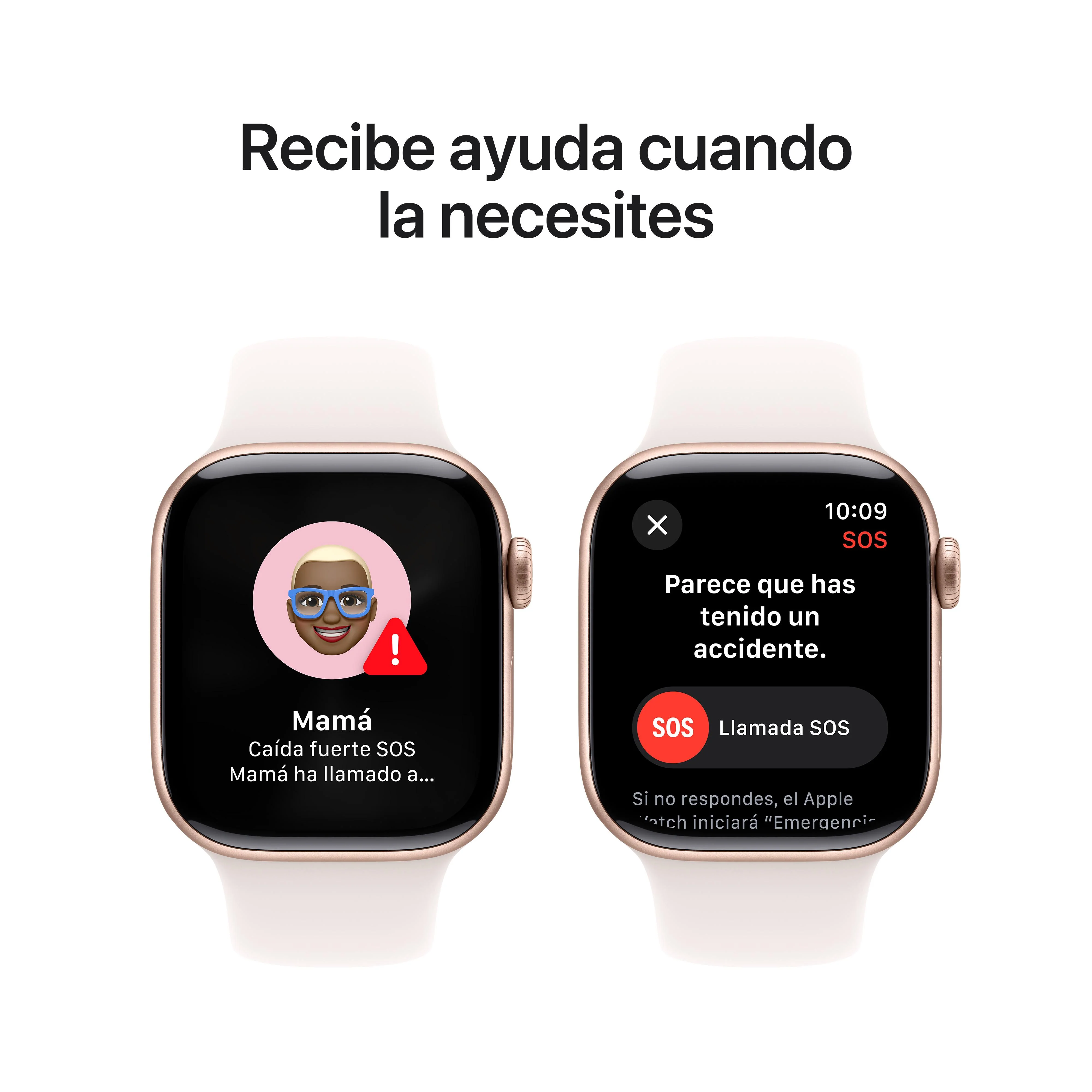 Apple Watch Series 10 (GPS + Cellular) - Caja de aluminio en oro rosa de 42 mm - Correa deportiva rosa rubor - Talla S/M - Image 6