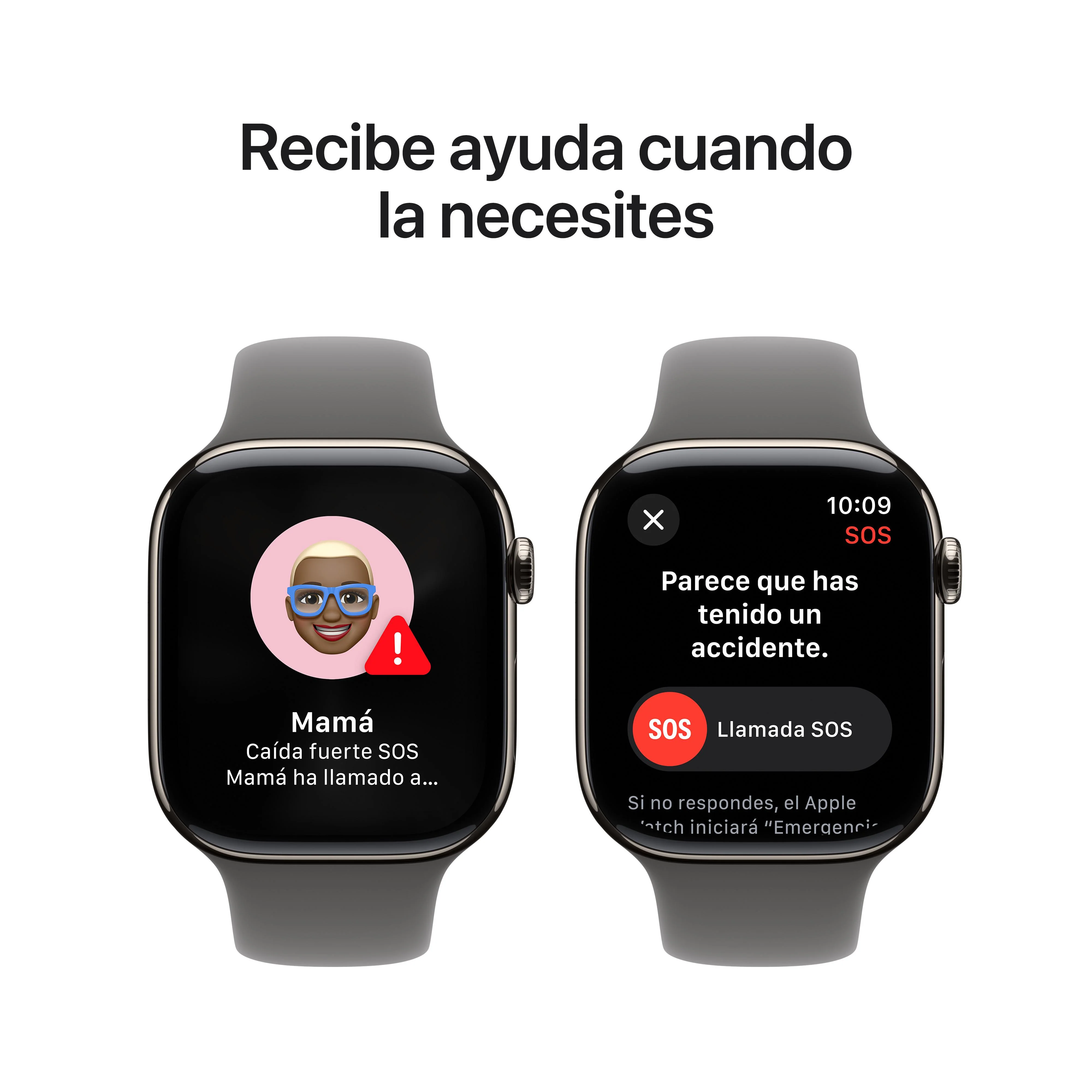 Apple Watch Series 10 (GPS + Cellular) - Caja de titanio natural de 46 mm - Correa deportiva gris piedra - Talla S/M - Image 6