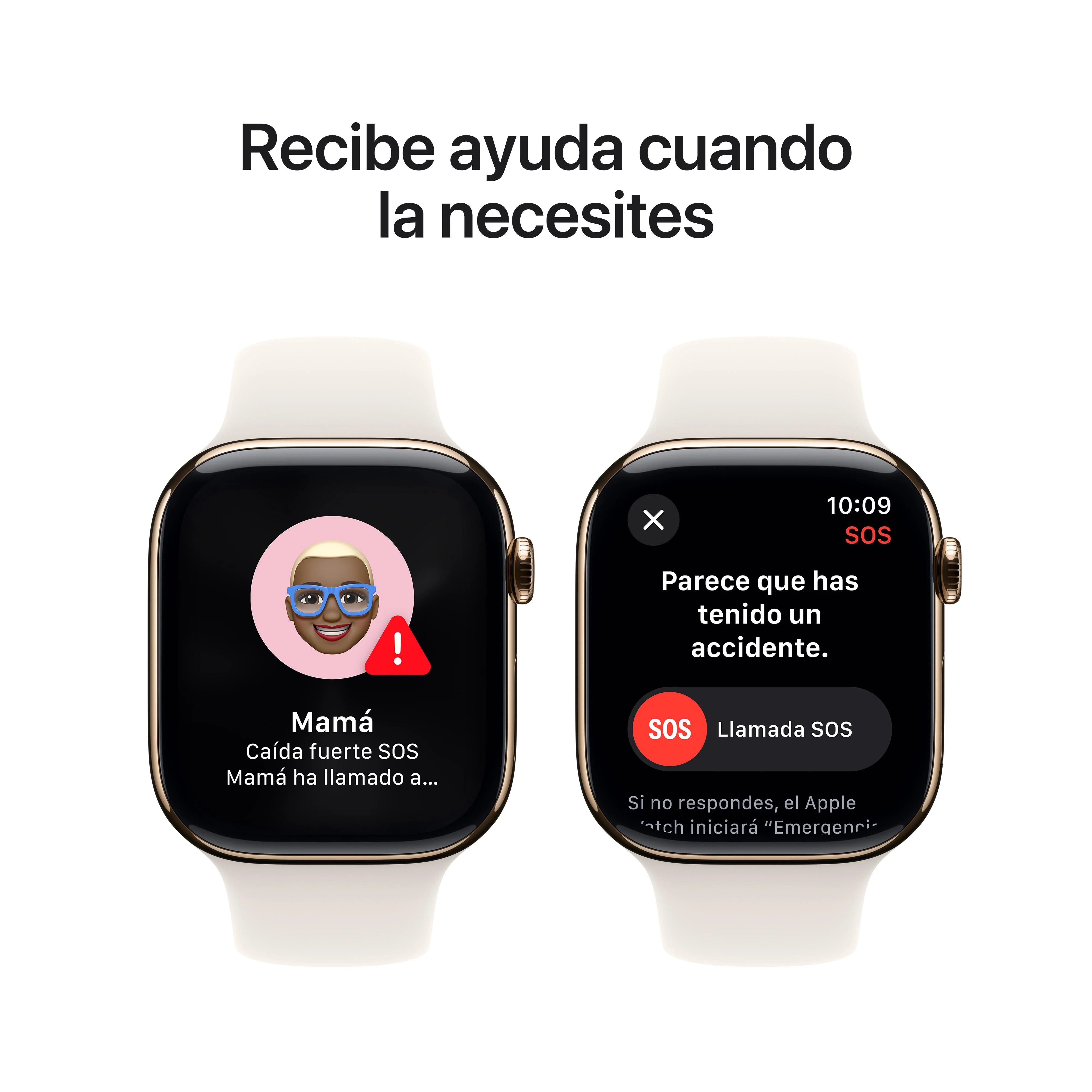 Apple Watch Series 10 (GPS + Cellular) - Caja de titanio en oro de 46 mm - Correa deportiva blanco estrella - Talla S/M - Image 6