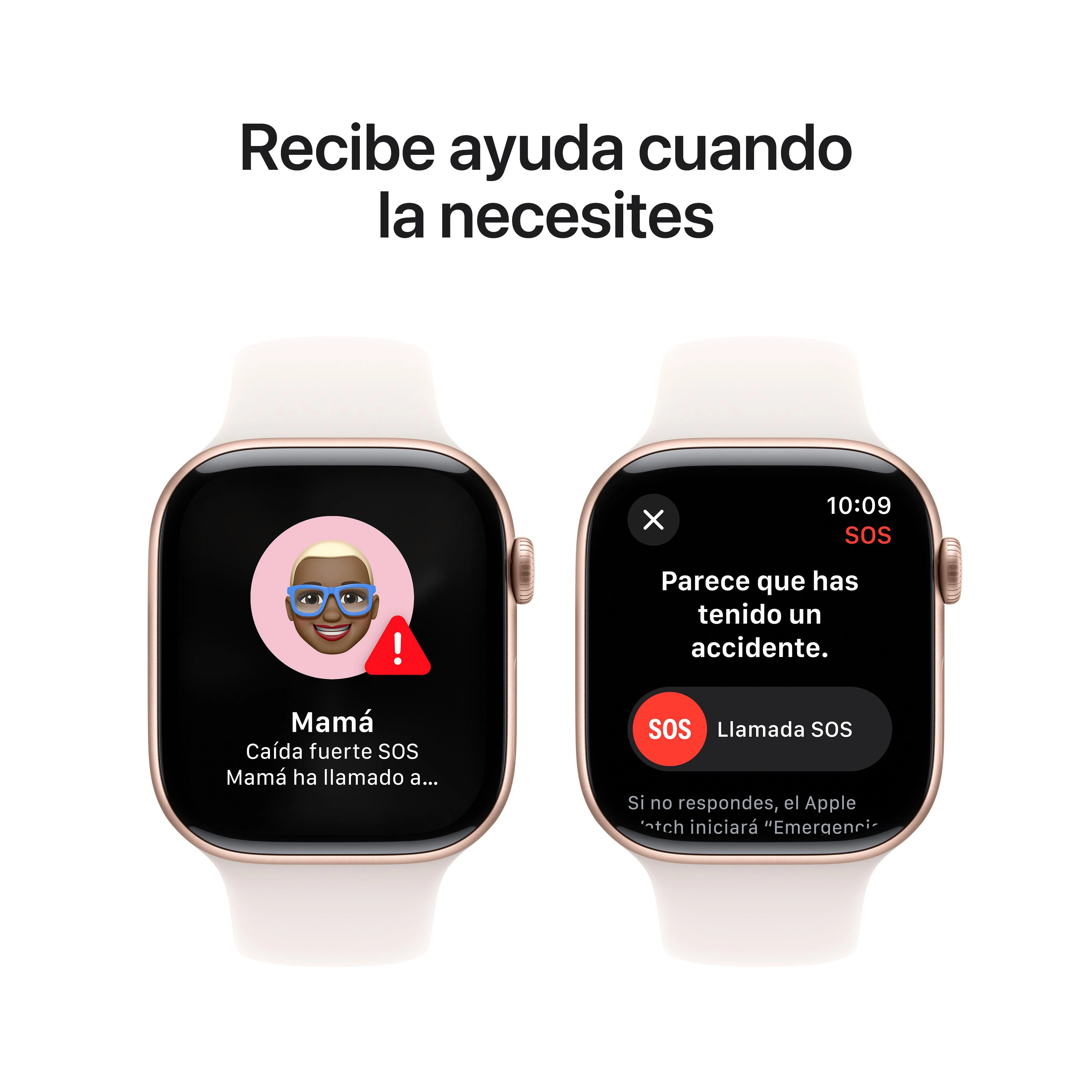 Apple Watch Series 10 (GPS) - Caja de aluminio en oro rosa de 46 mm - Correa deportiva rosa rubor - Talla S/M - Image 6