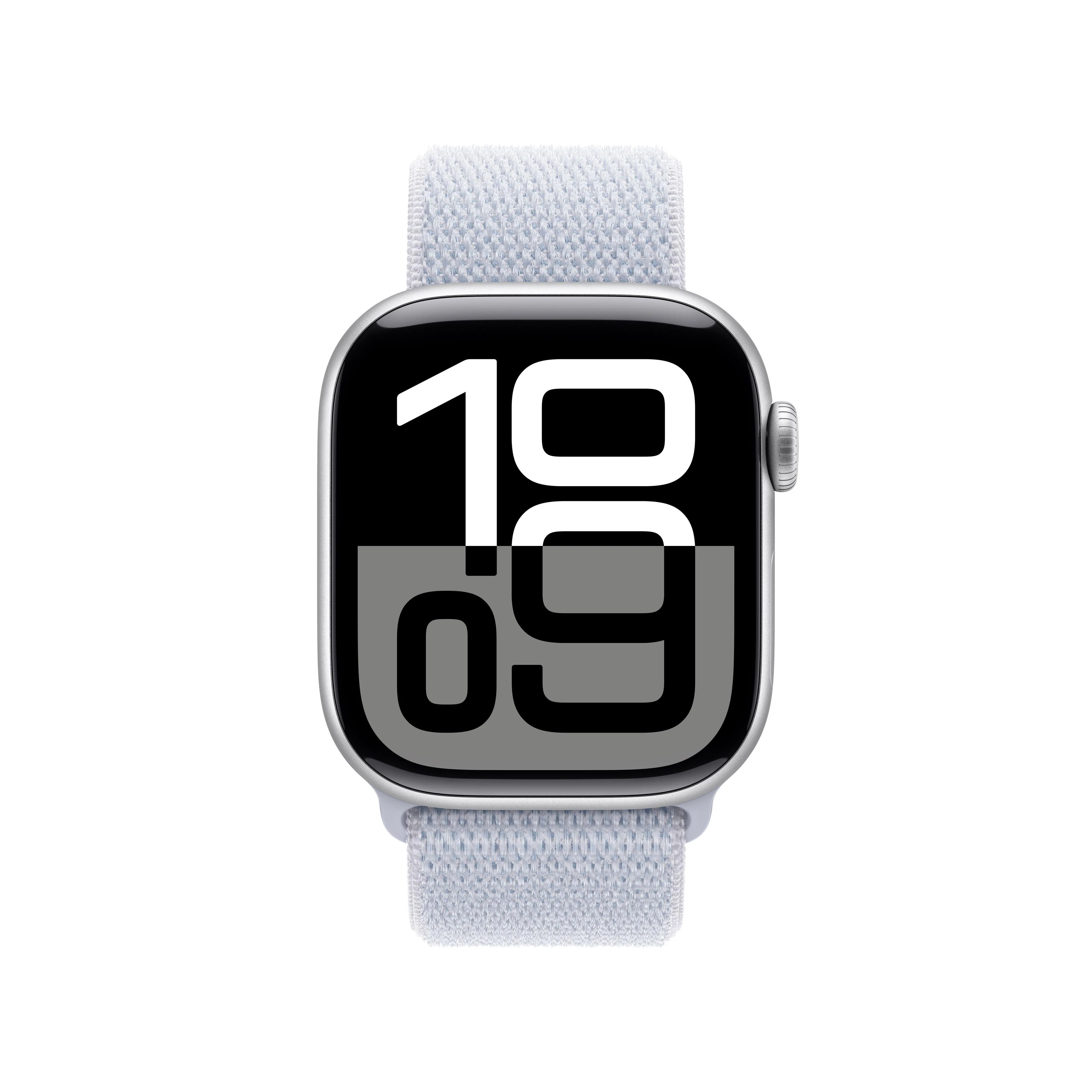 Apple Watch Series 10 (GPS) - Caja de aluminio en plata de 42 mm - Correa Loop deportiva azul nube - Image 2