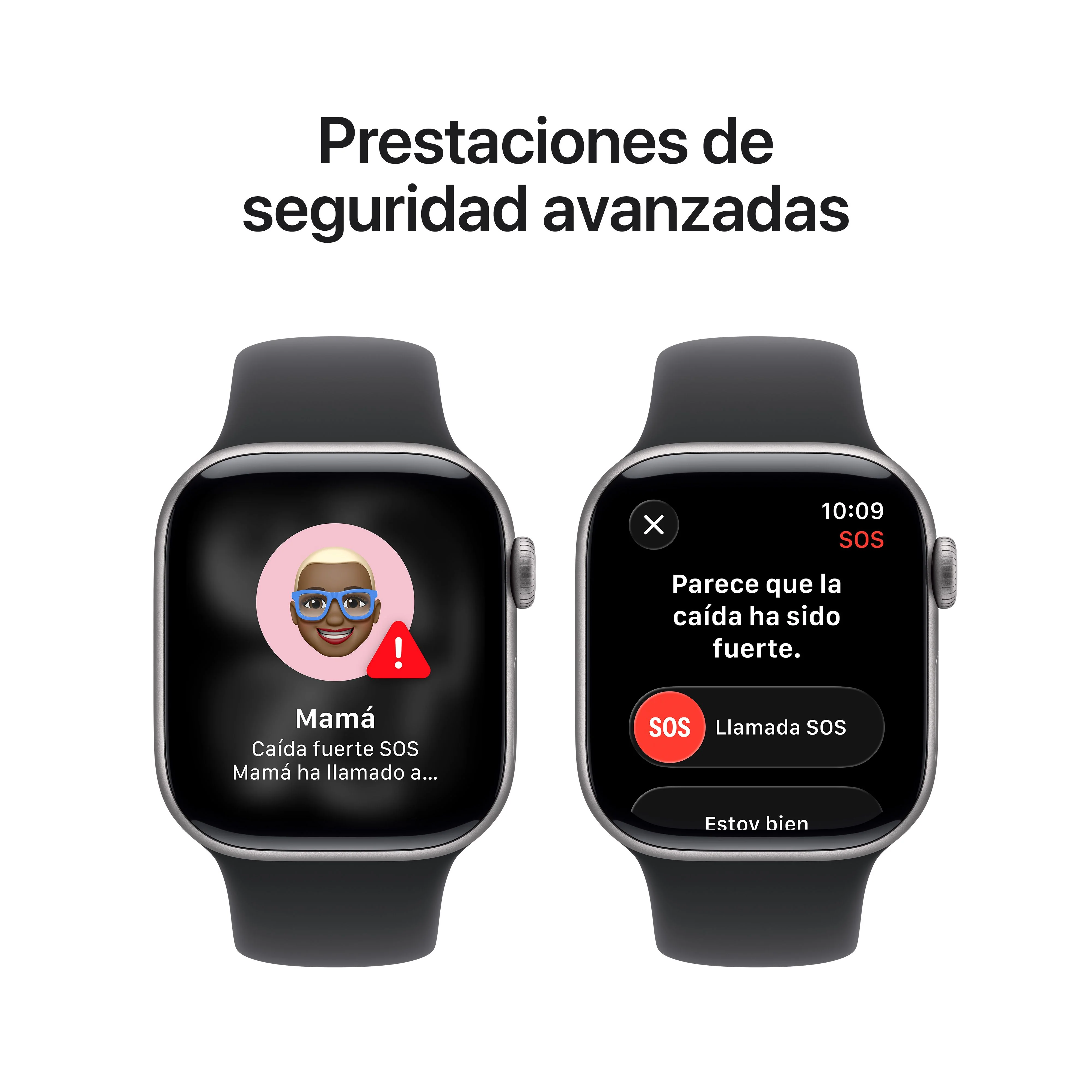 Apple Watch Series 11 (GPS) - Caja de aluminio en gris espacial de 42 mm - Correa deportiva negra - Talla S/M - Image 6