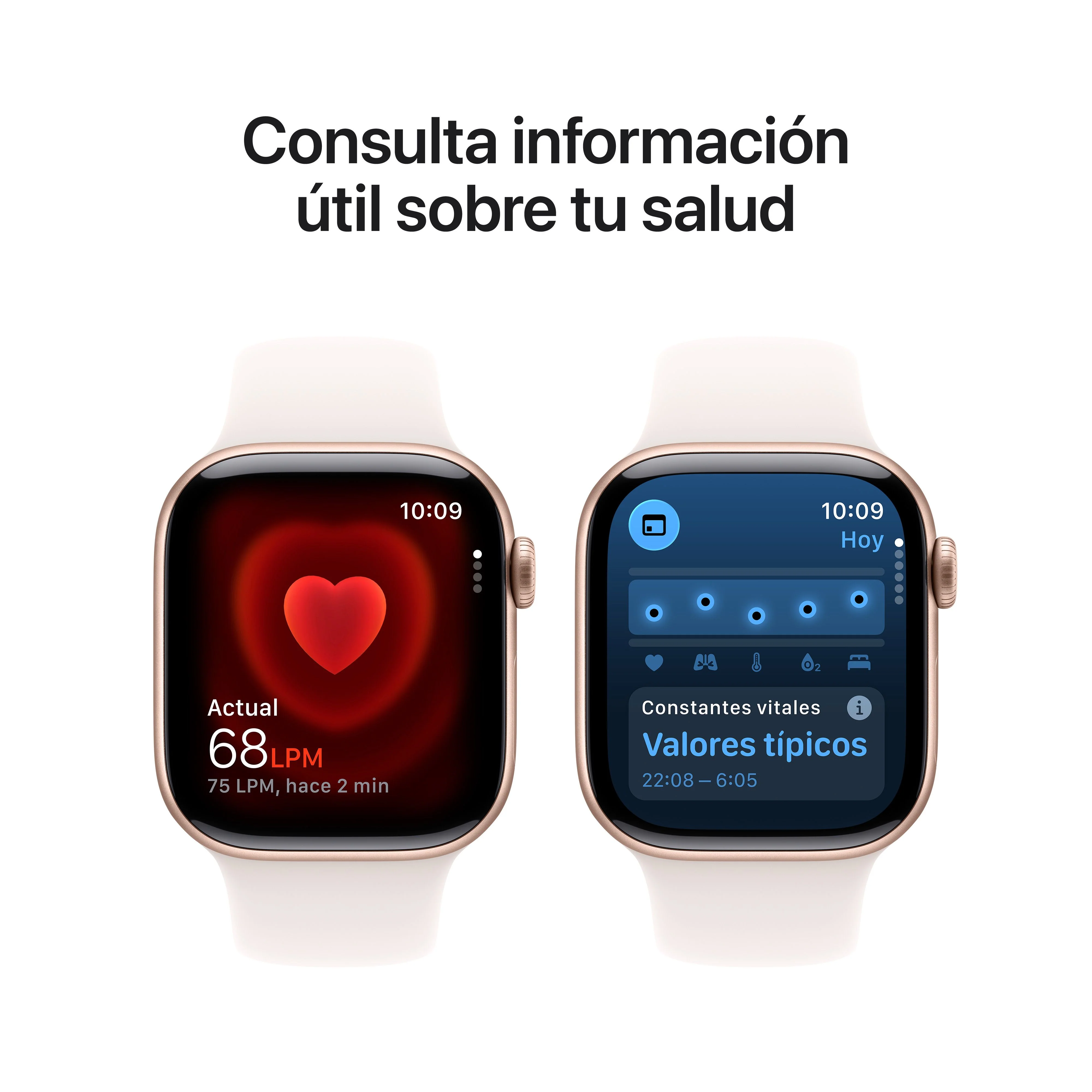 Apple Watch Series 11 (GPS) - Caja de aluminio en oro rosa de 42 mm - Correa deportiva rosa rubor - Talla S/M - Image 5