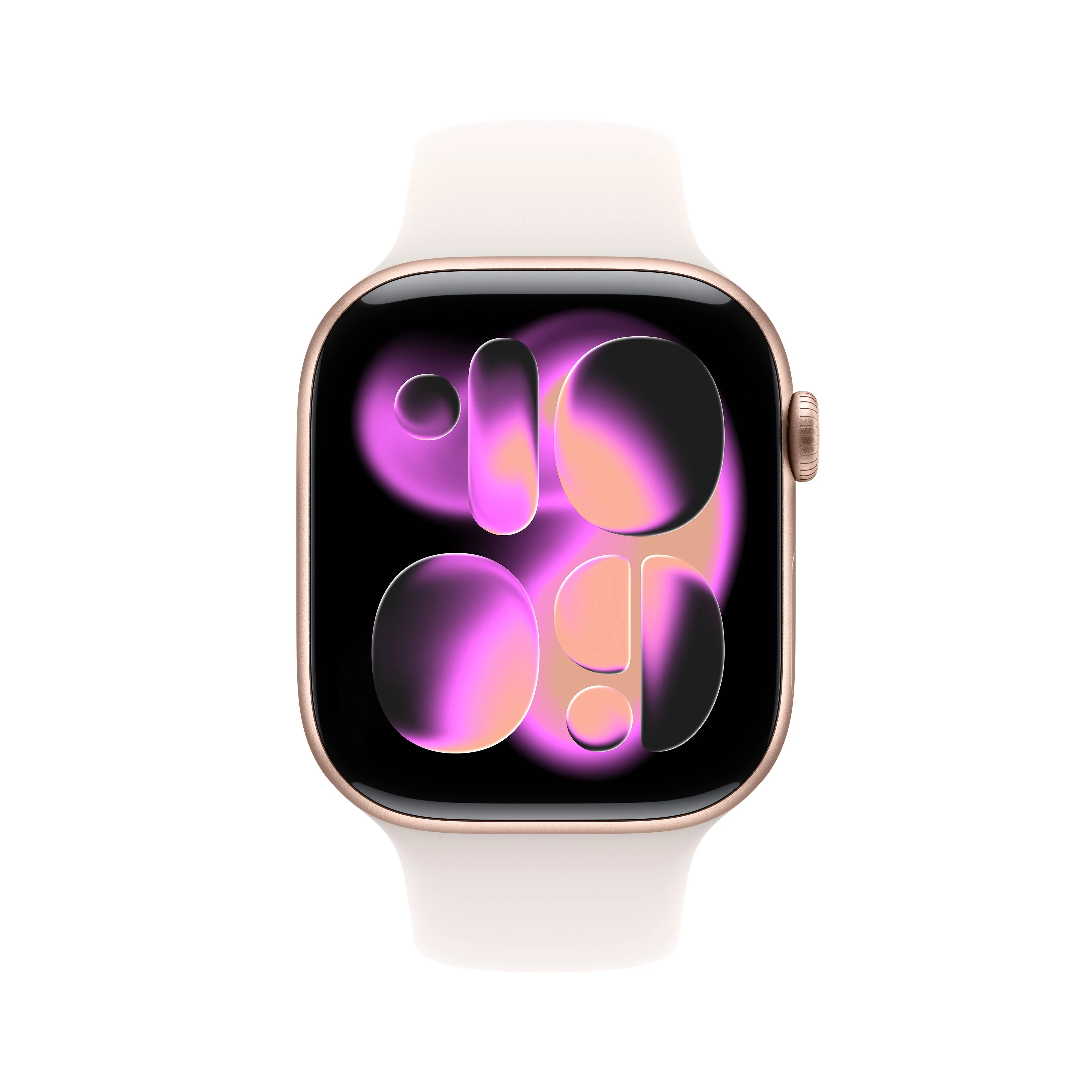 Apple Watch Series 11 (GPS) - Caja de aluminio en oro rosa de 46 mm - Correa deportiva rosa rubor - Talla M/L - Image 2