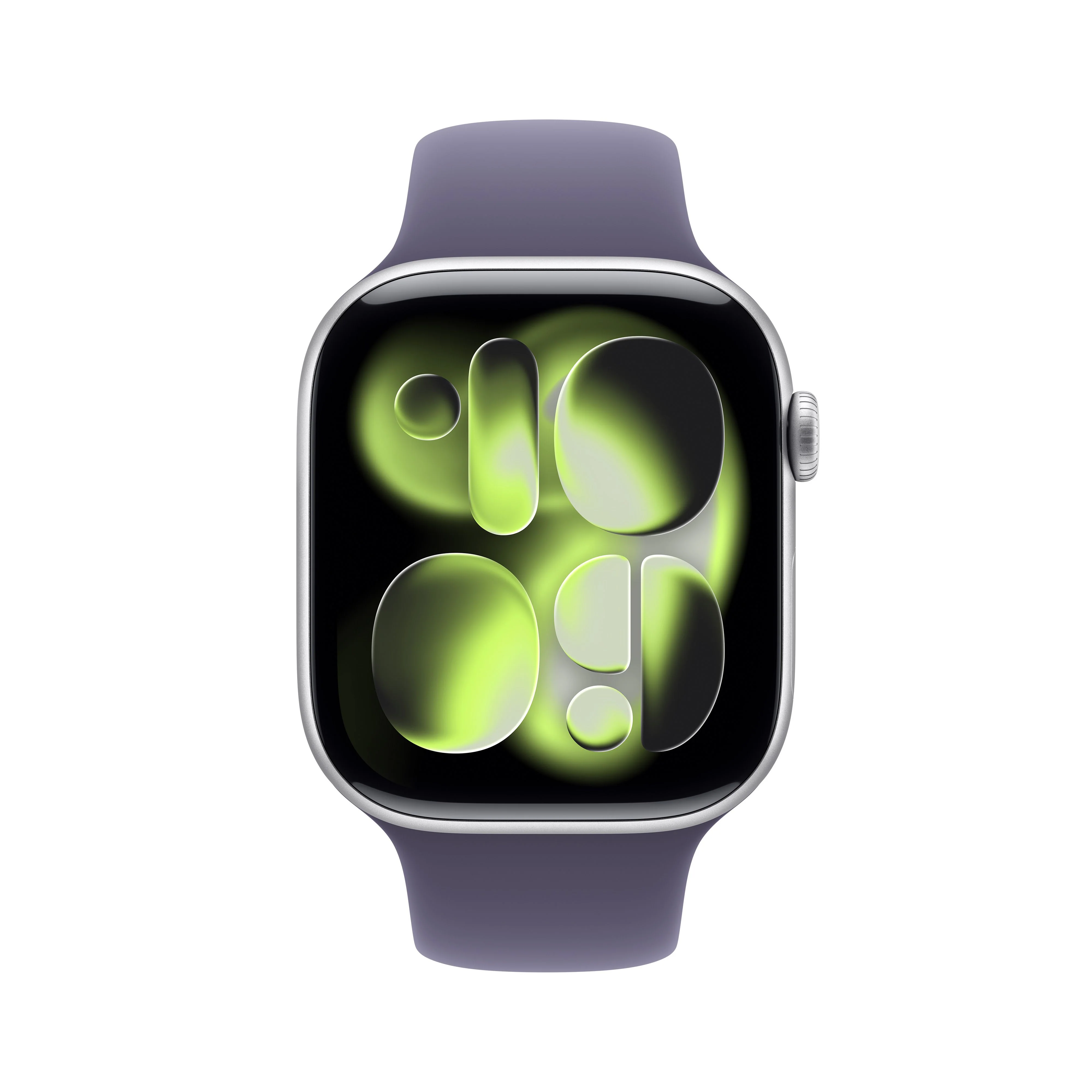 Apple Watch Series 11 (GPS) - Caja de aluminio en plata de 46 mm - Correa deportiva color niebla lila - Talla S/M - Image 2