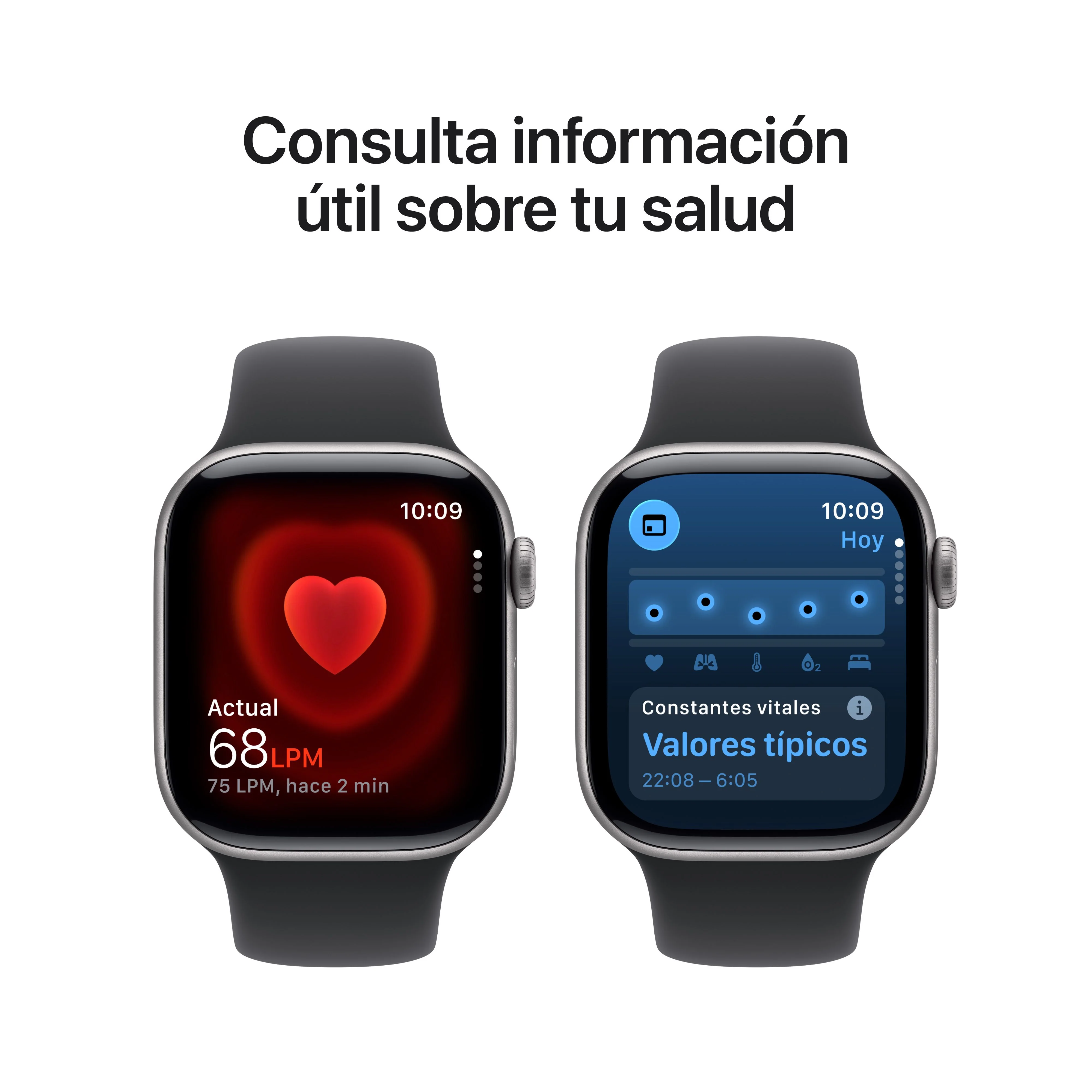 Apple Watch Series 11 (GPS + Cellular) - Caja de aluminio en gris espacial de 42 mm - Correa deportiva negra - Talla M/L - Image 5