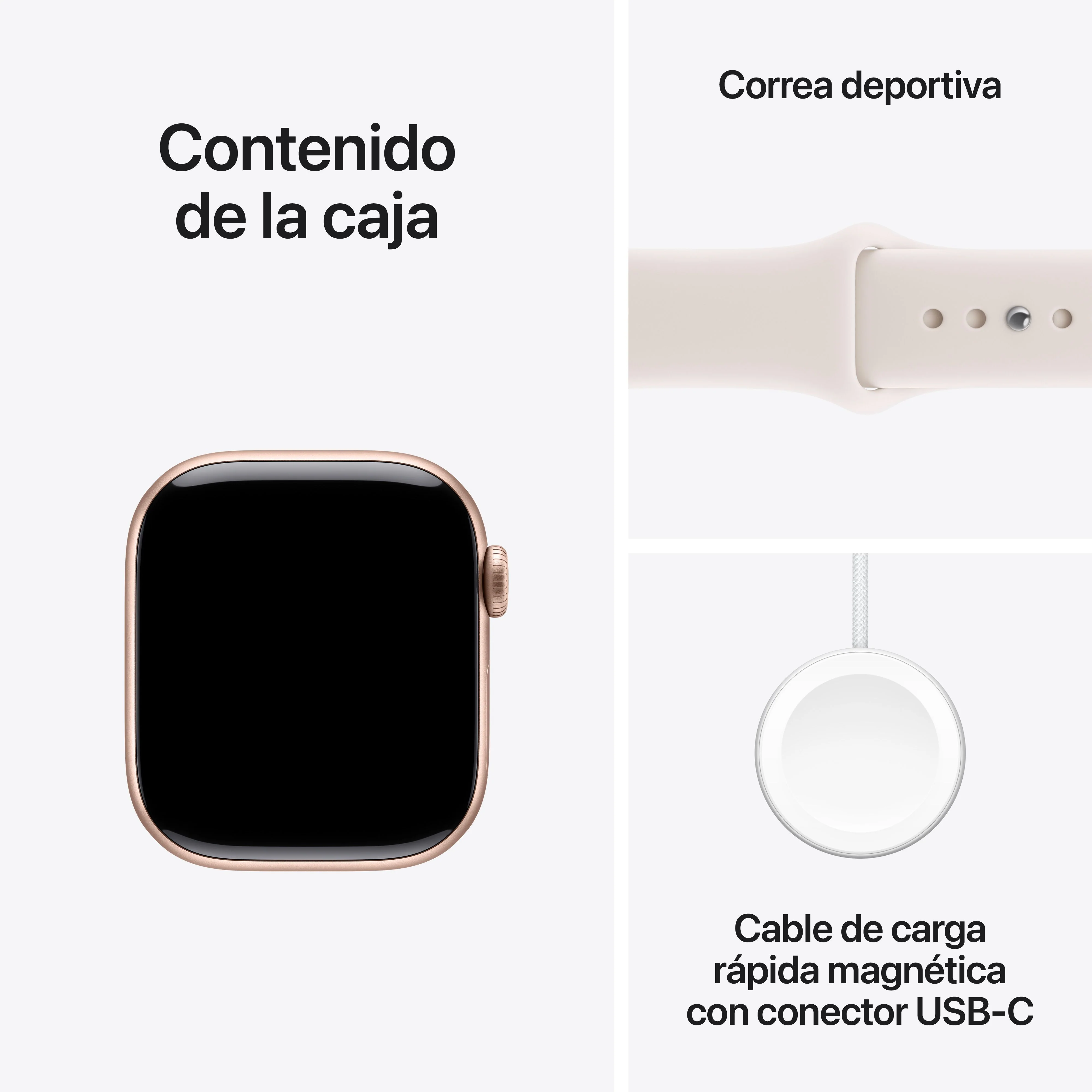 Apple Watch Series 11 (GPS + Cellular) - Caja de aluminio en oro rosa de 42 mm - Correa deportiva rosa rubor - Talla M/L - Image 8