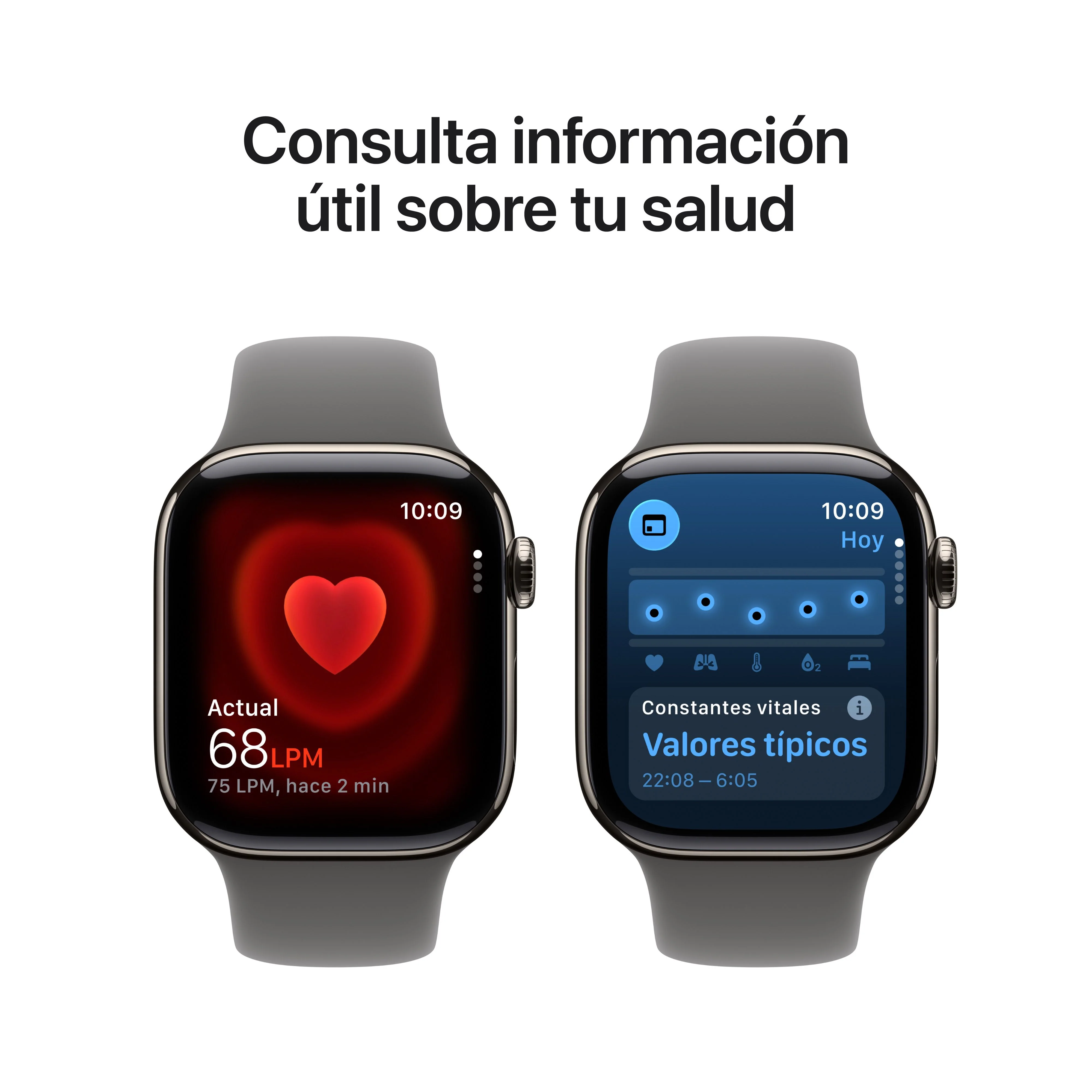 Apple Watch Series 11 (GPS + Cellular) - Caja de titanio natural de 42 mm - Correa deportiva gris piedra - Talla S/M - Image 5