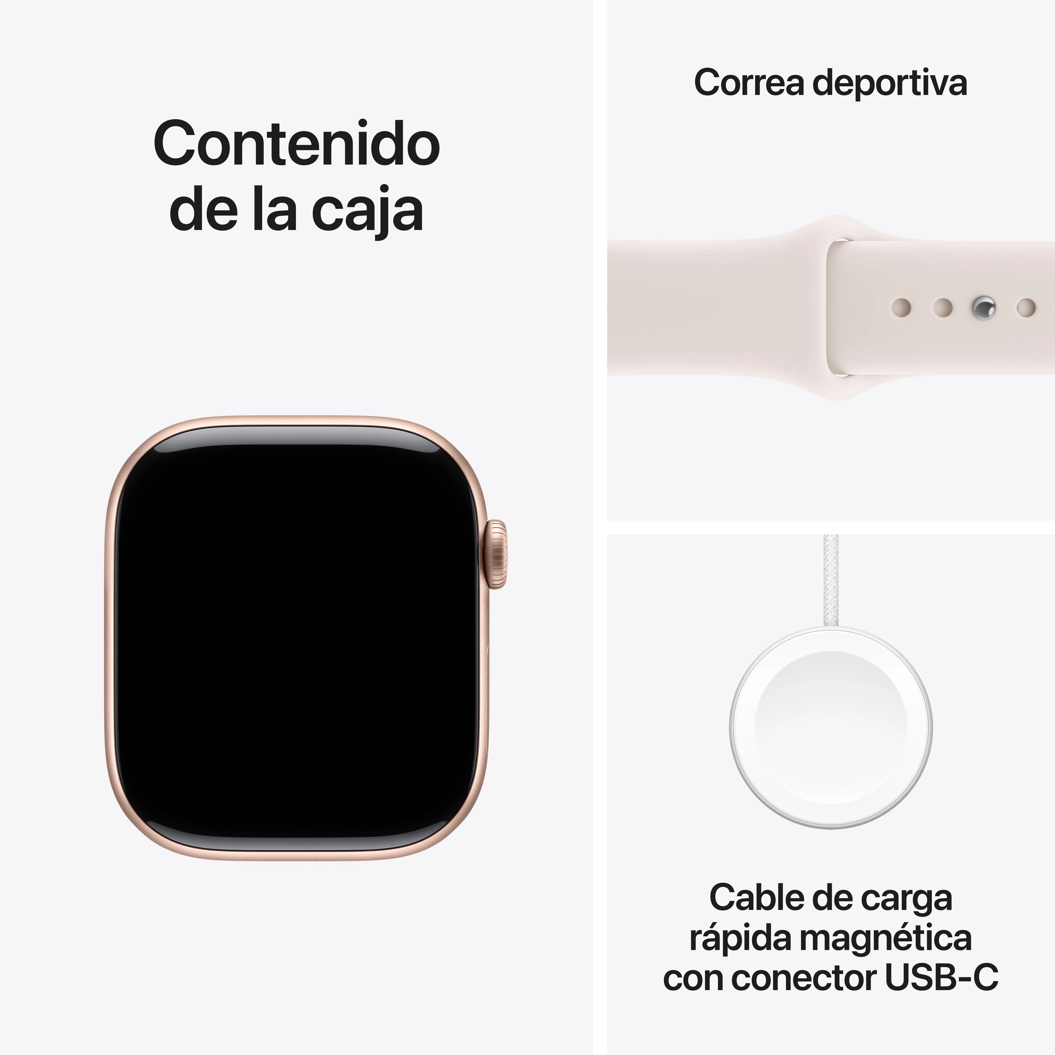 Apple Watch Series 11 (GPS + Cellular) - Caja de aluminio en oro rosa de 46 mm - Correa deportiva rosa rubor - Talla M/L - Image 8