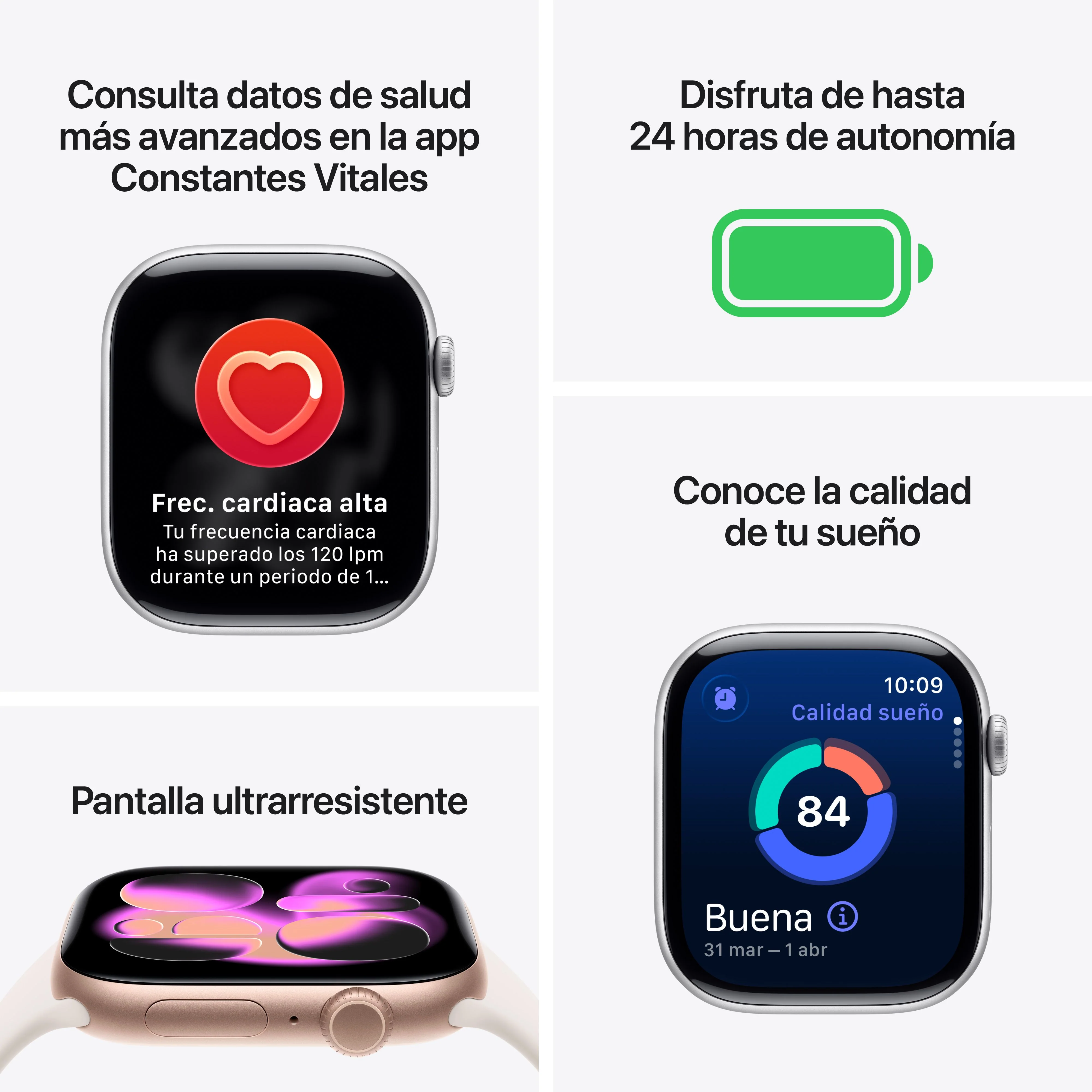 Apple Watch Series 11 (GPS + Cellular) - Caja de titanio en color pizarra de 42 mm - Pulsera Milanese Loop en color pizarra - Image 3