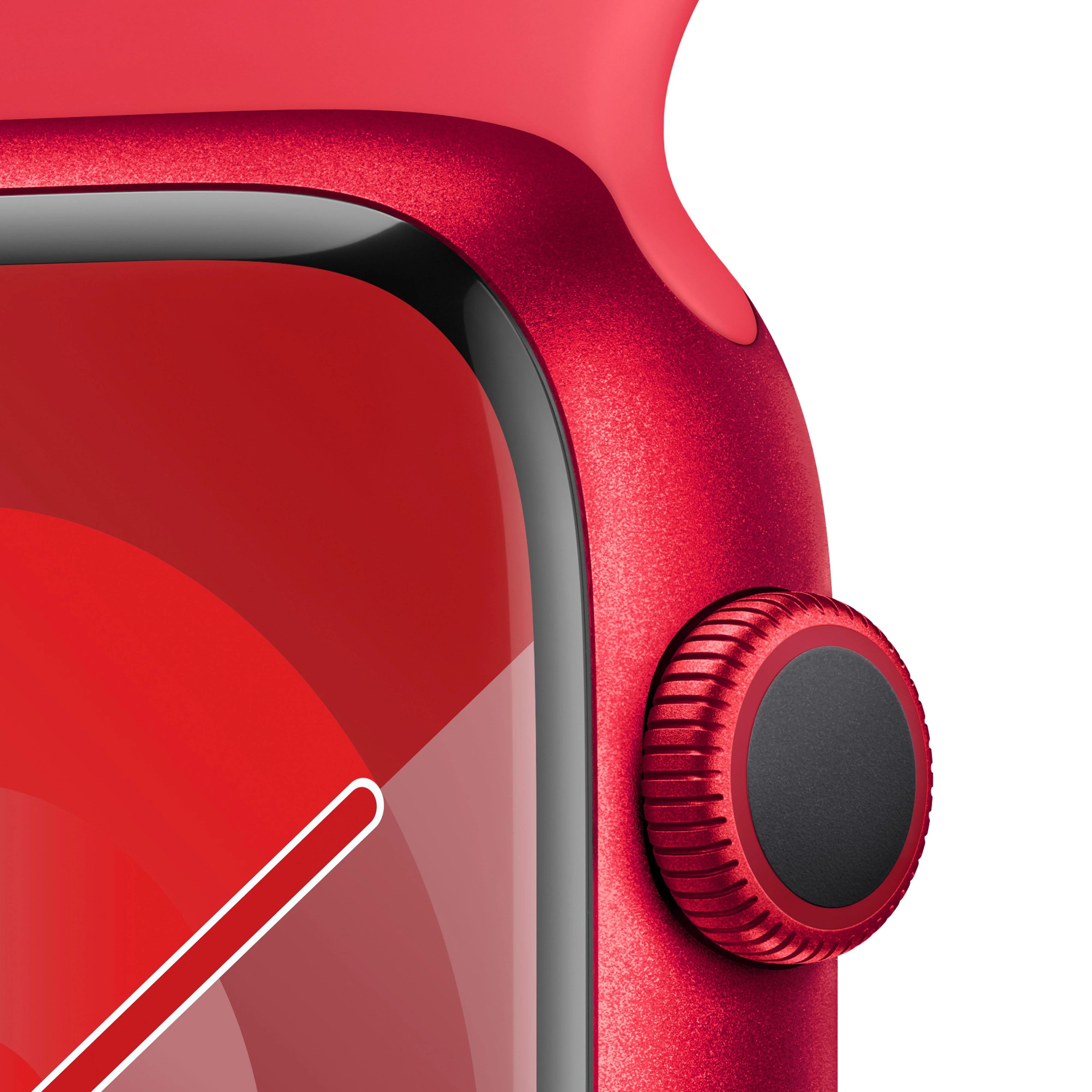 Apple Watch Series 9 (GPS) - Caja de aluminio (PRODUCT)RED de 45 mm - Correa deportiva (PRODUCT)RED - Talla S/M - Image 3