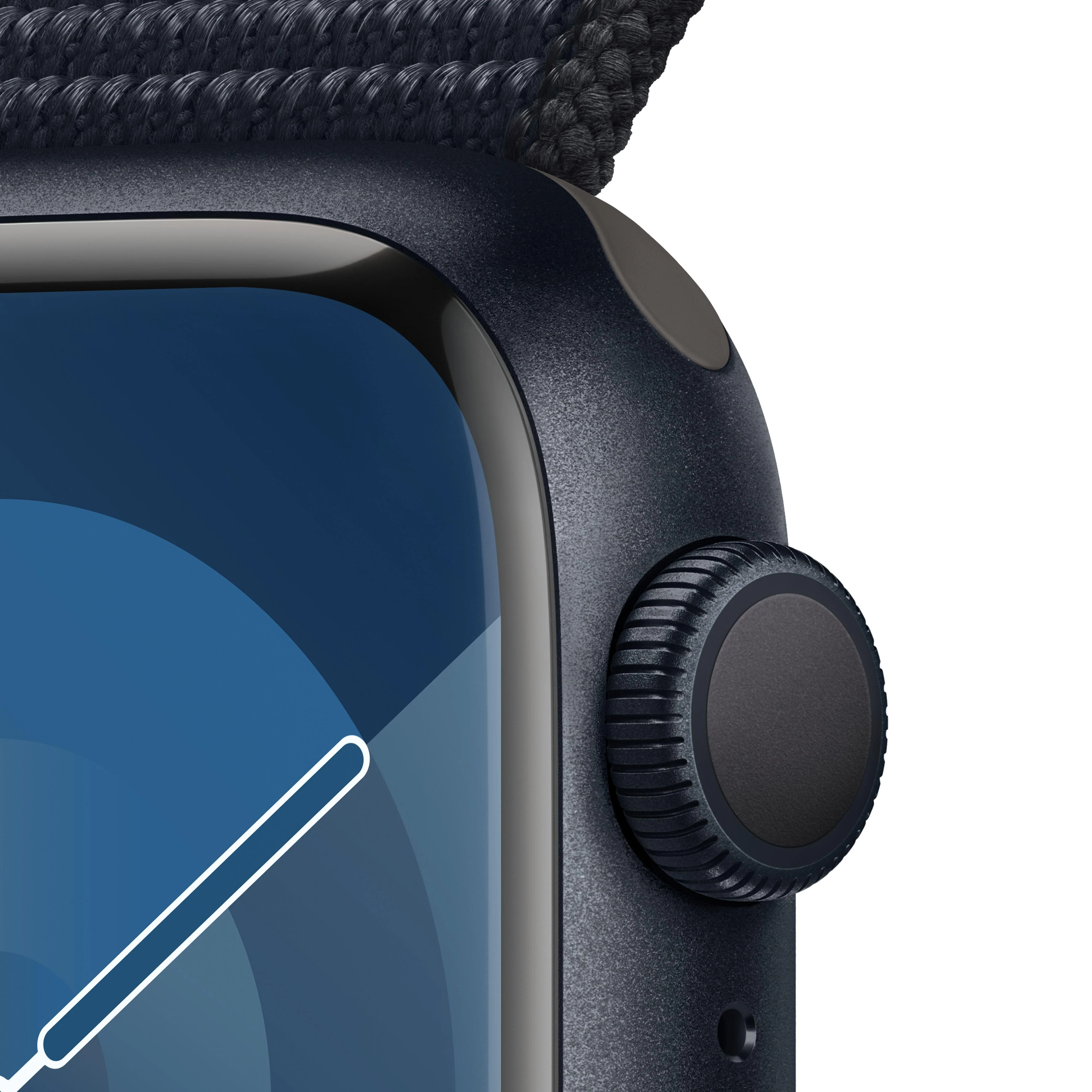 Apple Watch Series 9 (GPS) - Caja de aluminio en color medianoche de 41 mm - Correa Loop deportiva color medianoche - Image 3