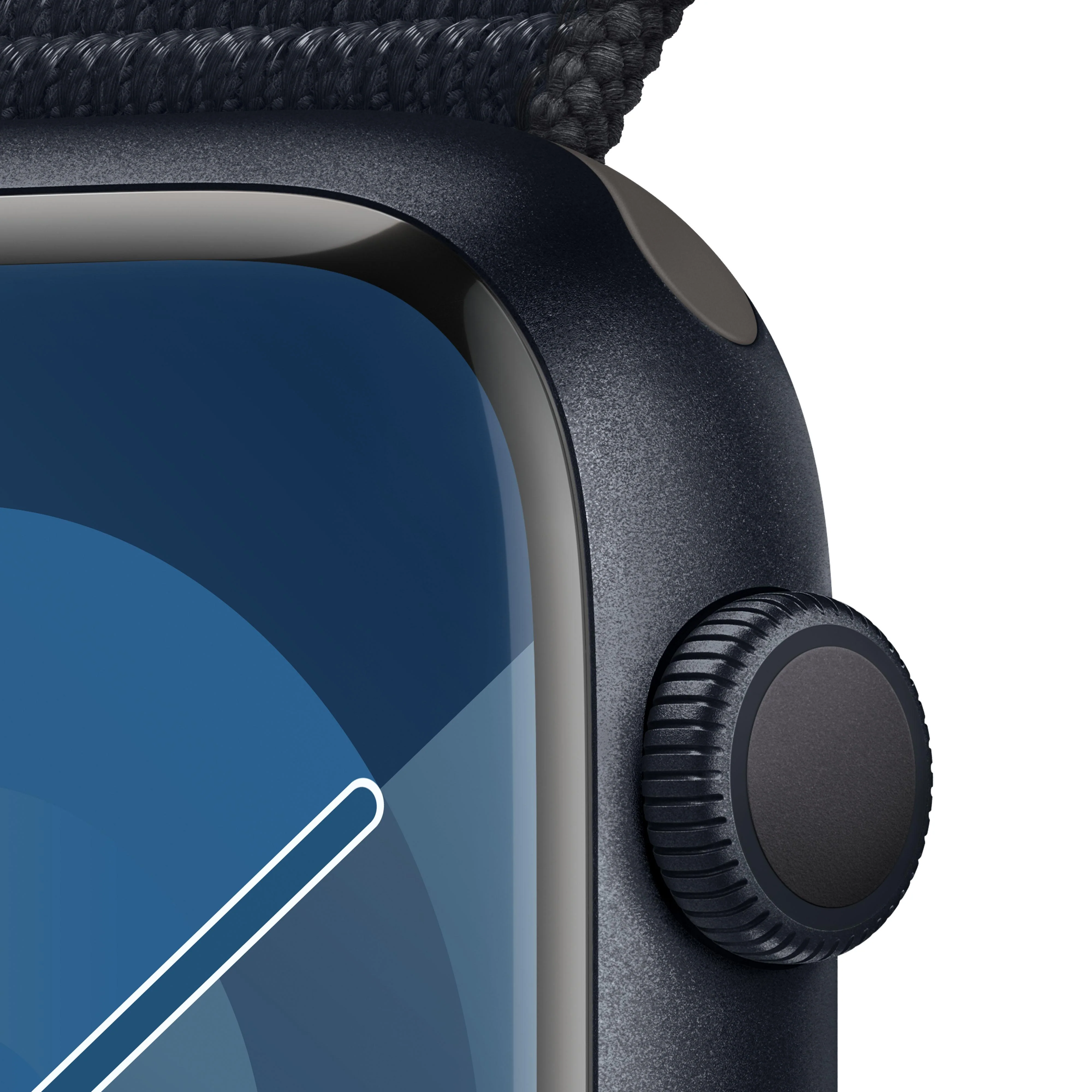Apple Watch Series 9 (GPS) - Caja de aluminio en color medianoche de 45 mm - Correa Loop deportiva color medianoche - Image 3