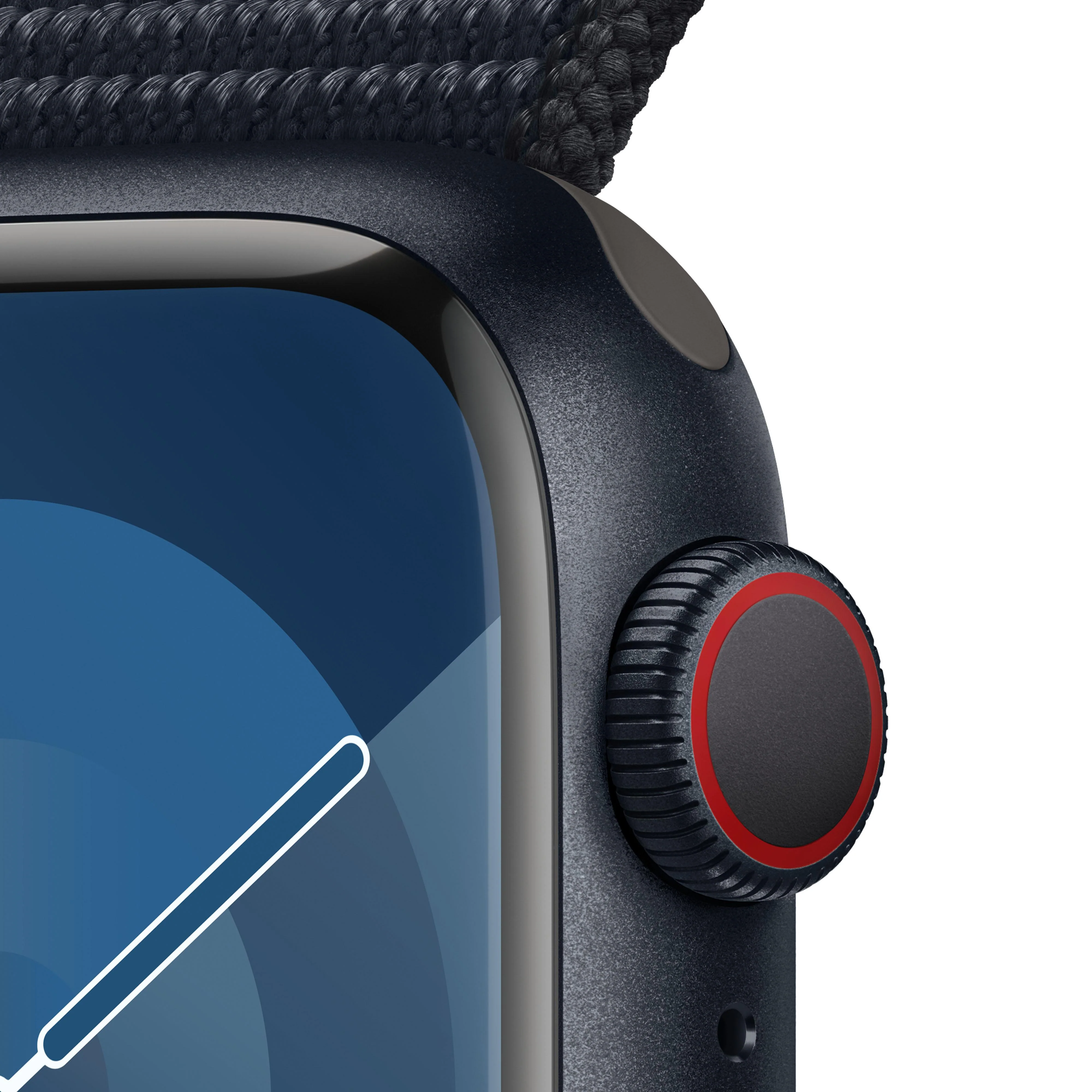 Apple Watch Series 9 (GPS + Cellular) - Caja de aluminio en color medianoche de 41 mm - Correa Loop deportiva color medianoche - Image 3