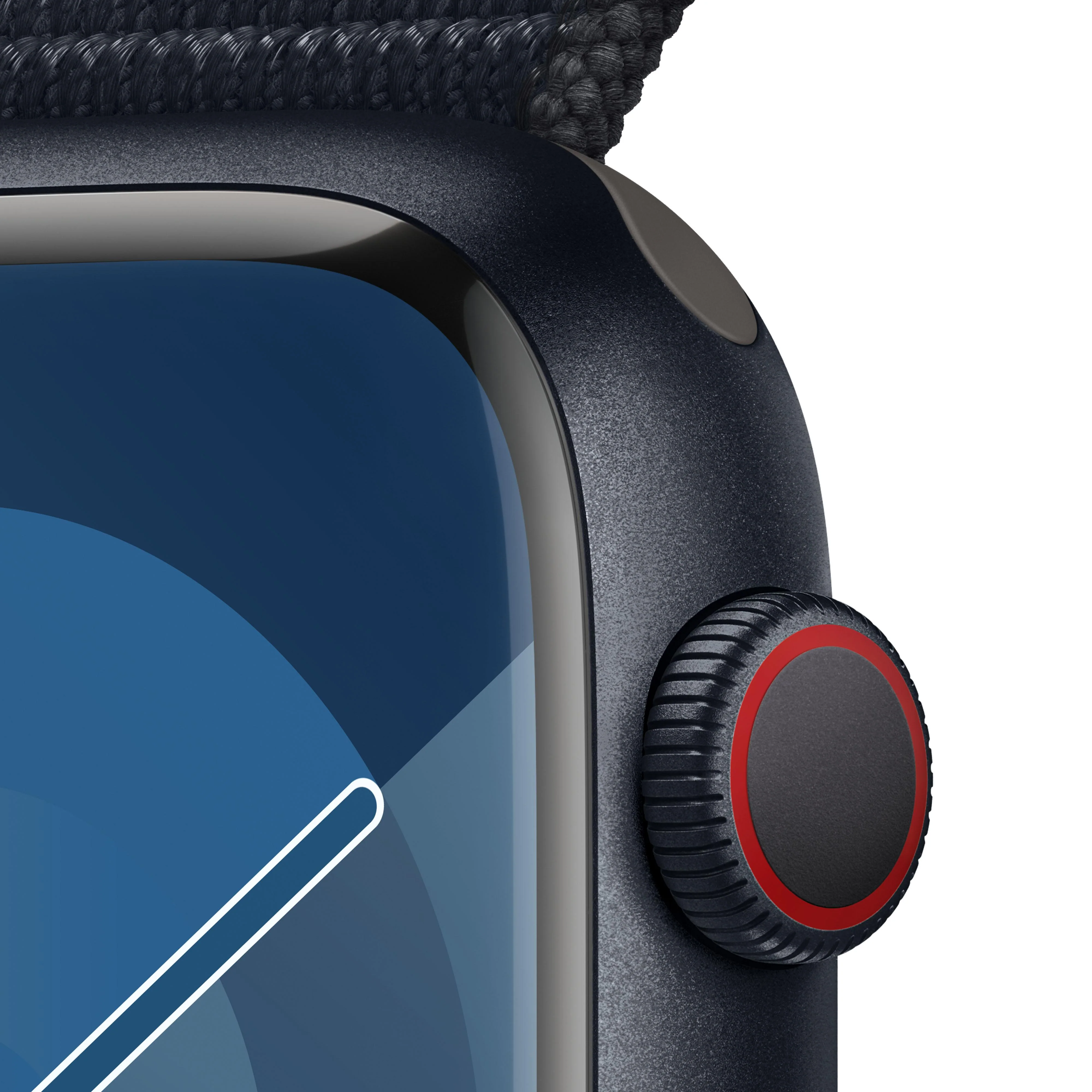 Apple Watch Series 9 (GPS + Cellular) - Caja de aluminio en color medianoche de 45 mm - Correa Loop deportiva color medianoche - Image 3