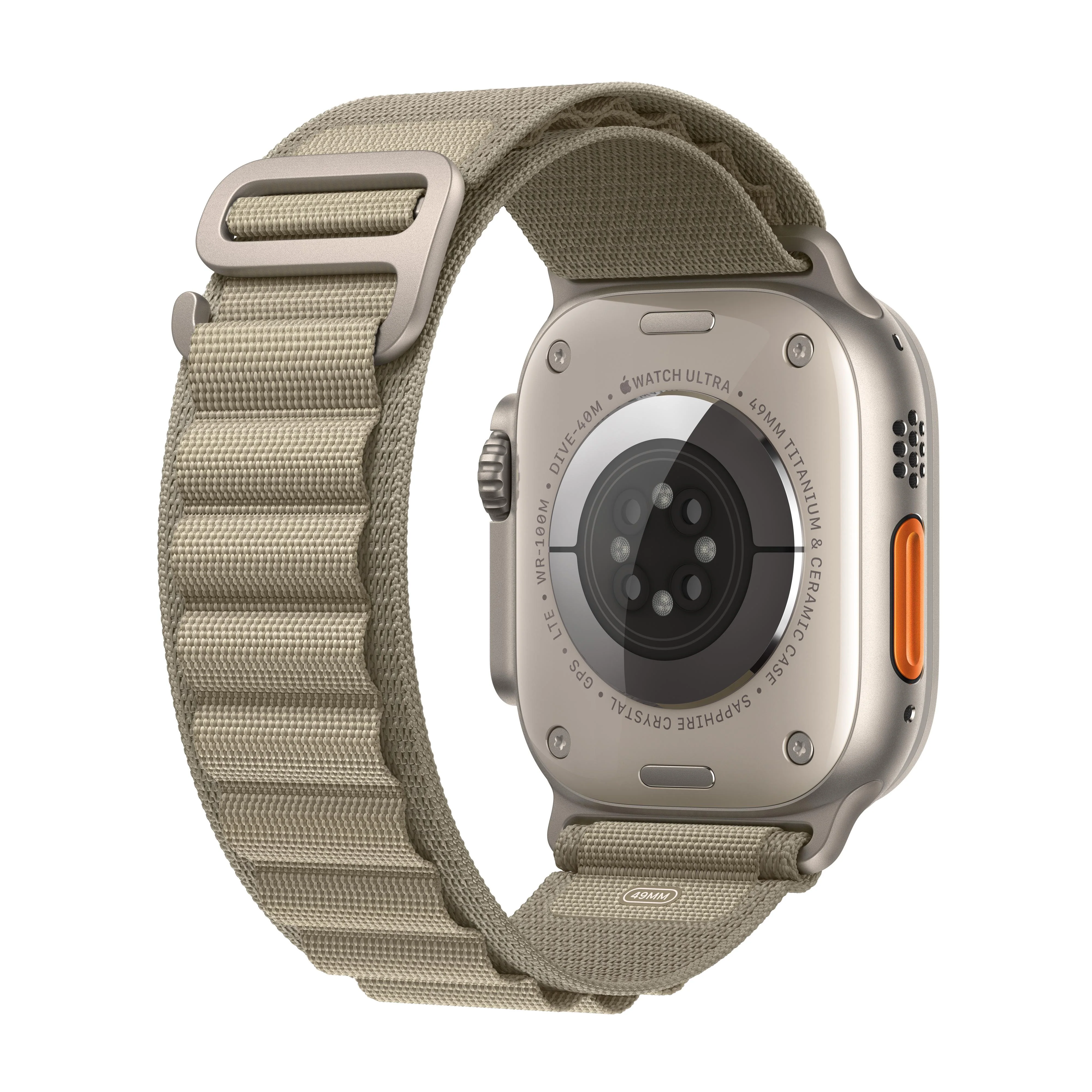 Apple Watch Ultra 2 (GPS + Cellular) - Caja de titanio de 49 mm - Correa Loop Alpine verde oliva - Talla L - Image 3