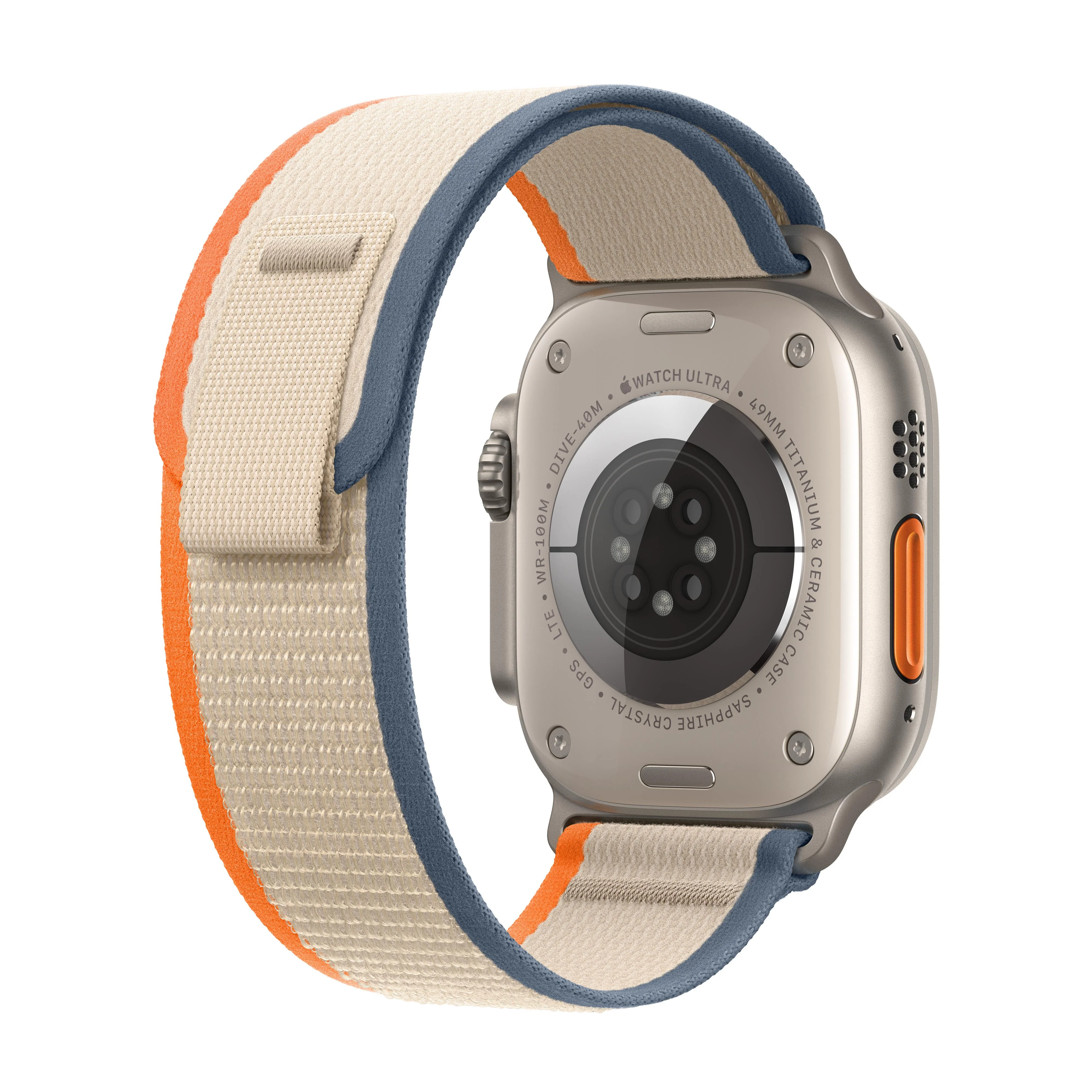 Apple Watch Ultra 2 (GPS + Cellular) - Caja de titanio de 49 mm - Correa Loop Trail naranja/beis - Talla S/M - Image 3