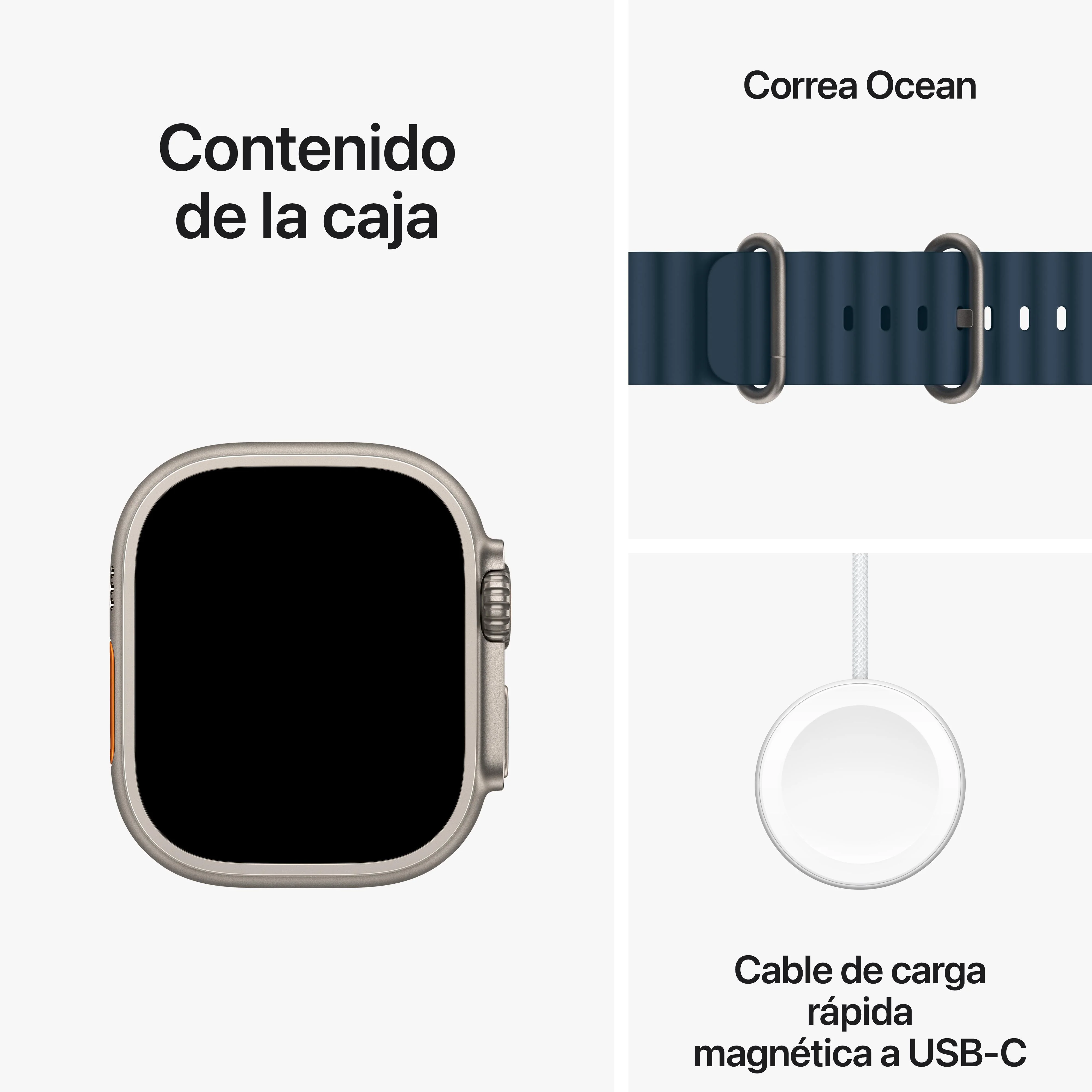 Apple Watch Ultra 2 (GPS + Cellular) - Caja de titanio de 49 mm - Correa Ocean azul - Image 9