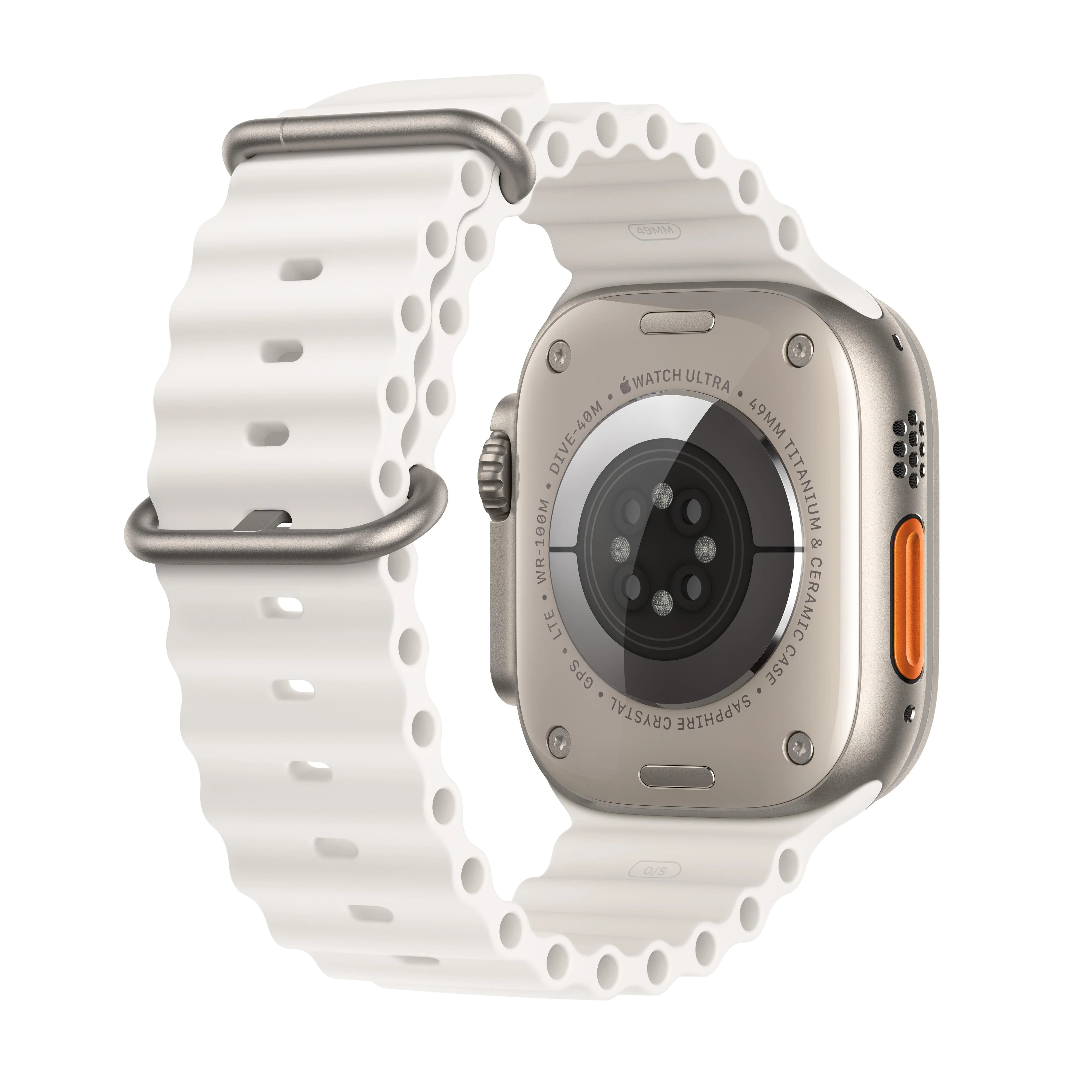 Apple Watch Ultra 2 (GPS + Cellular) - Caja de titanio de 49 mm - Correa Ocean blanca - Image 3