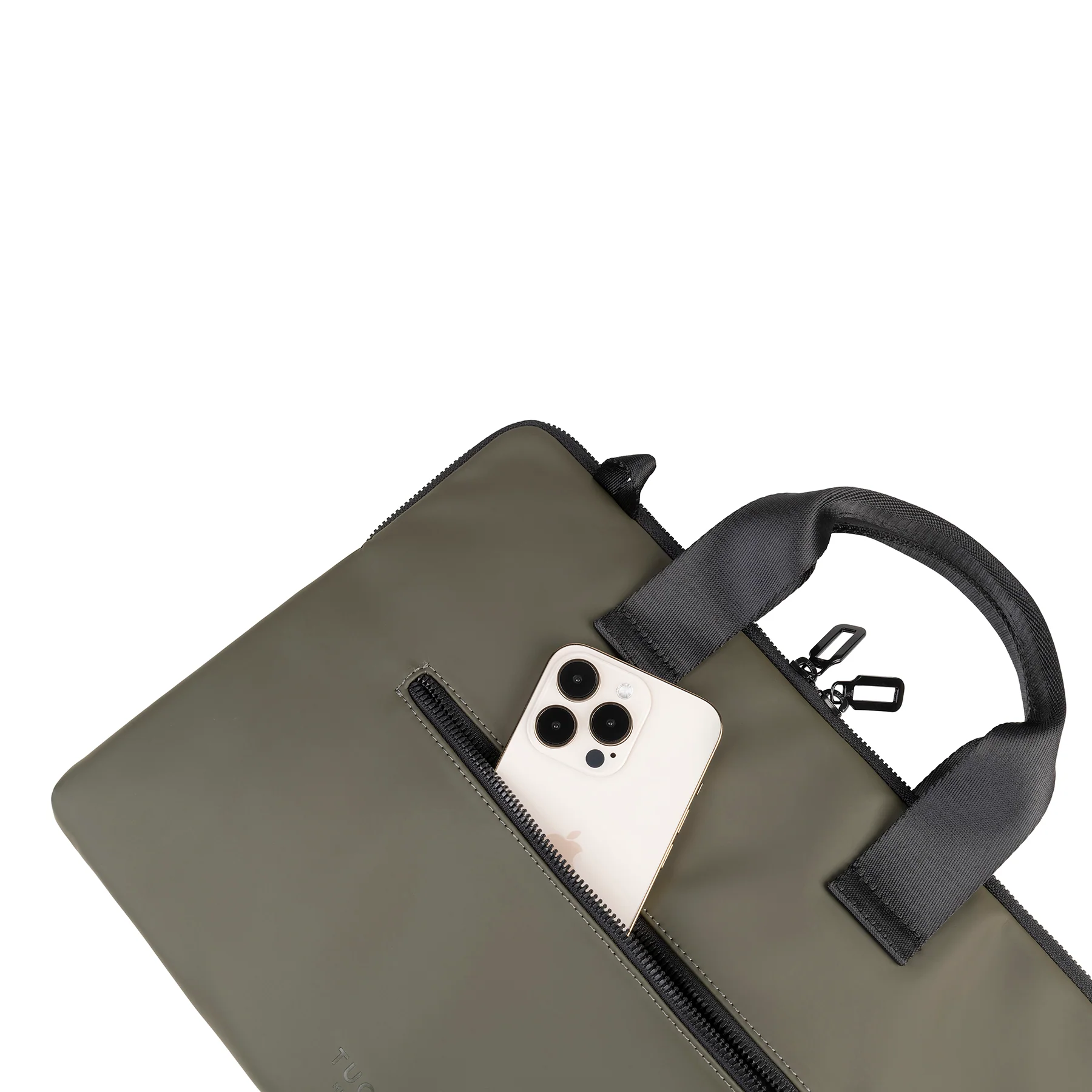 Bandolera para MacBook 14 pulgadas de Tucano Gommo Slim - Verde - Image 5