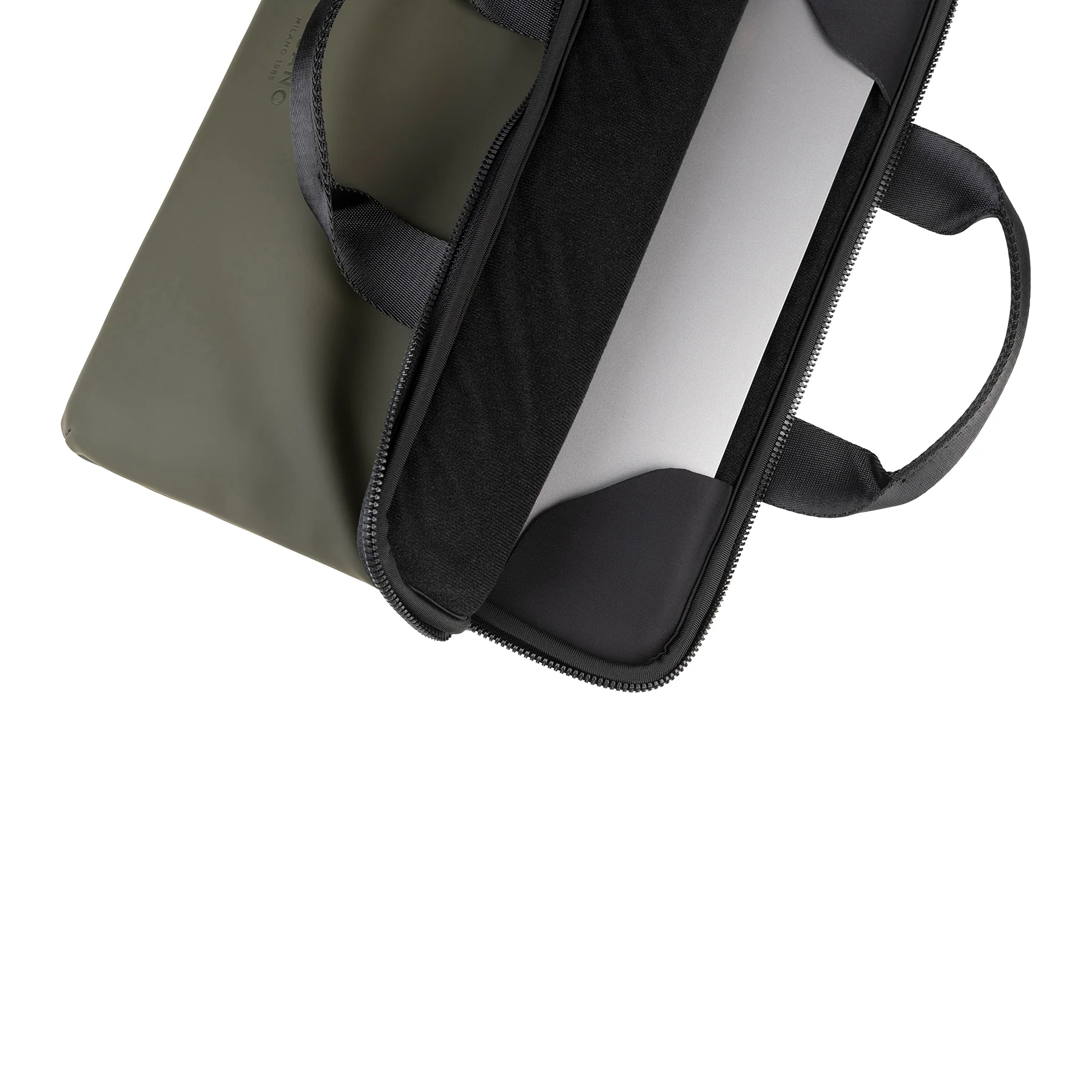 Bandolera para MacBook 14 pulgadas de Tucano Gommo Slim - Verde - Image 6