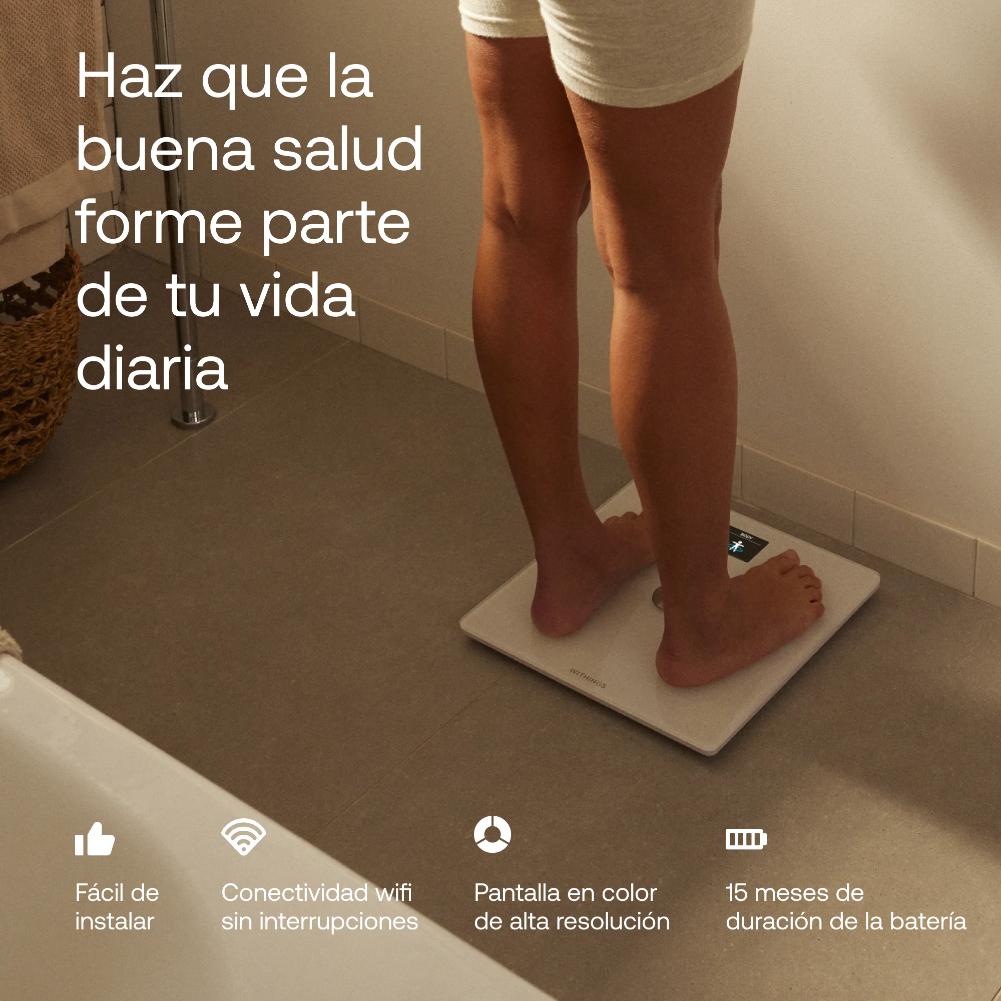 Báscula Body Smart de Withings - Blanco - Image 4