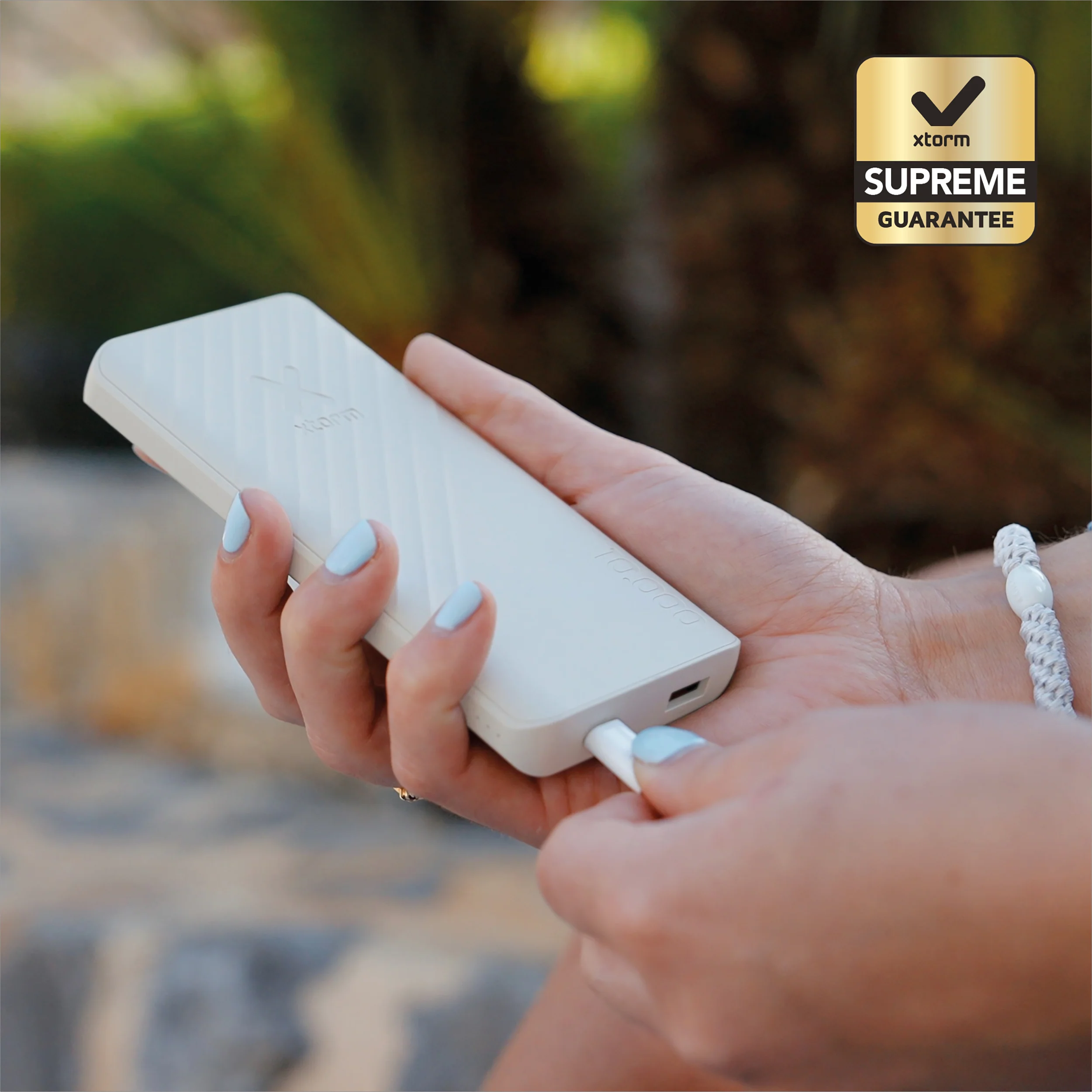 Batería externa de 10.000 mAh Go2 de Xtorm - Blanco - Image 9